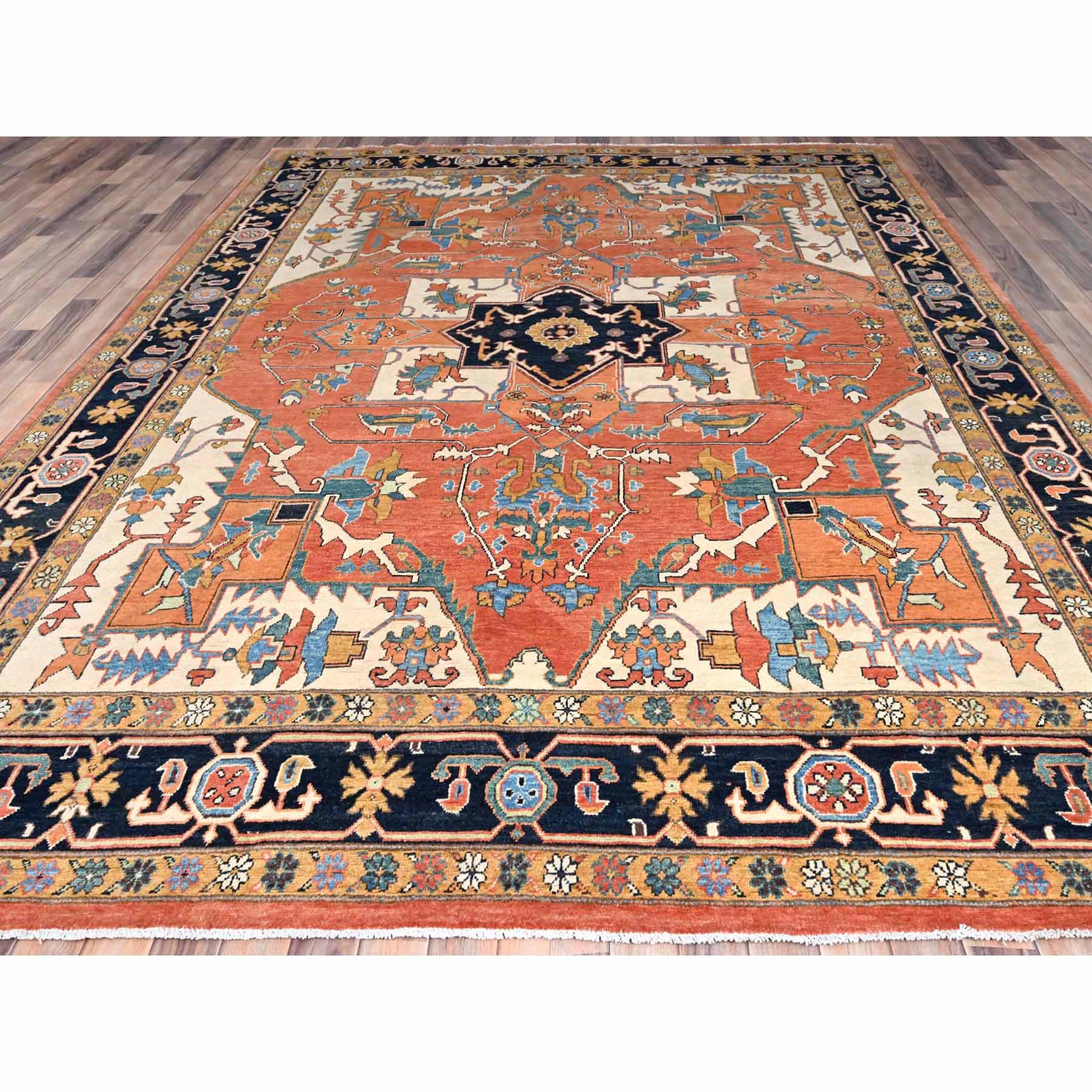 Heriz-Hand-Knotted-Rug-427270