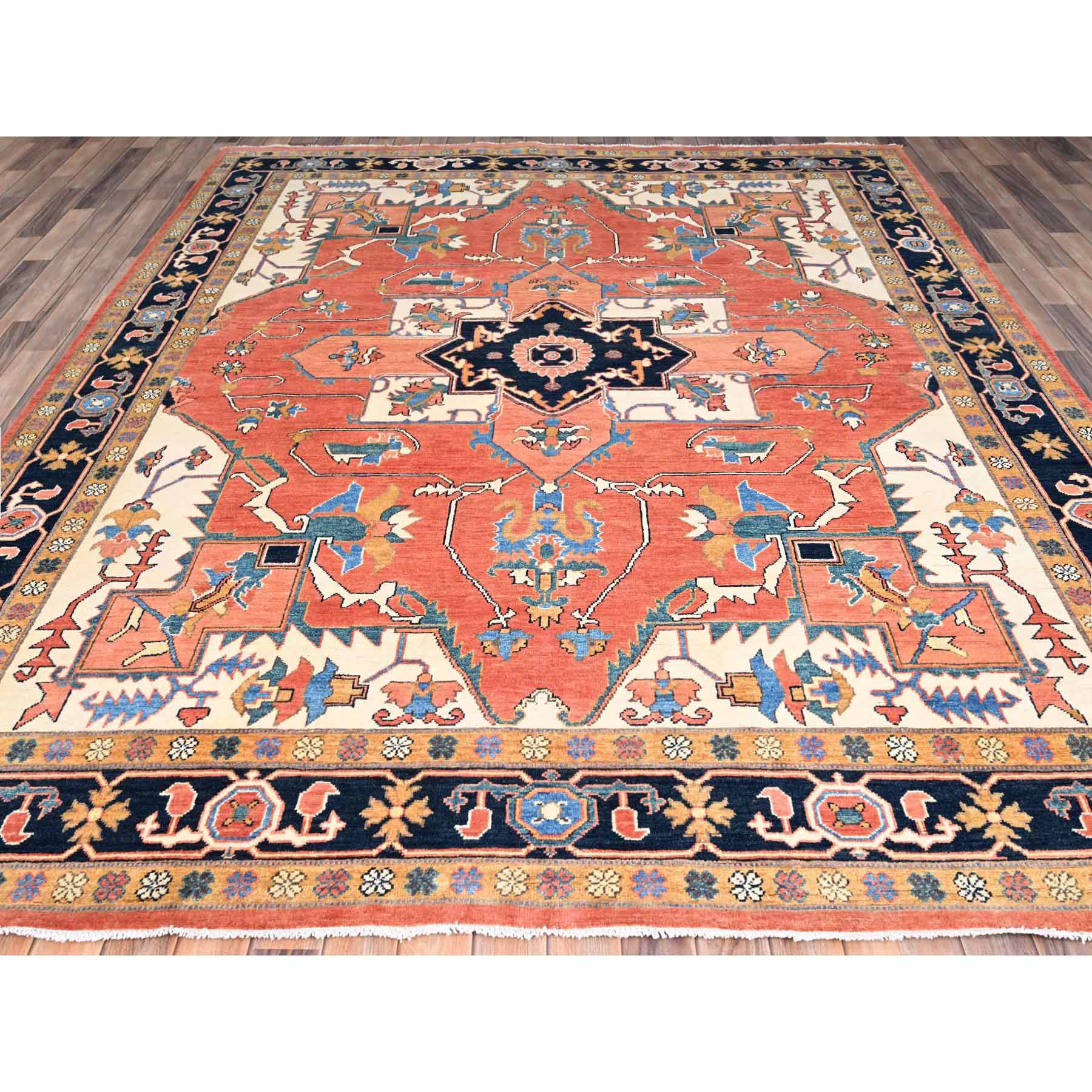 Heriz-Hand-Knotted-Rug-427295