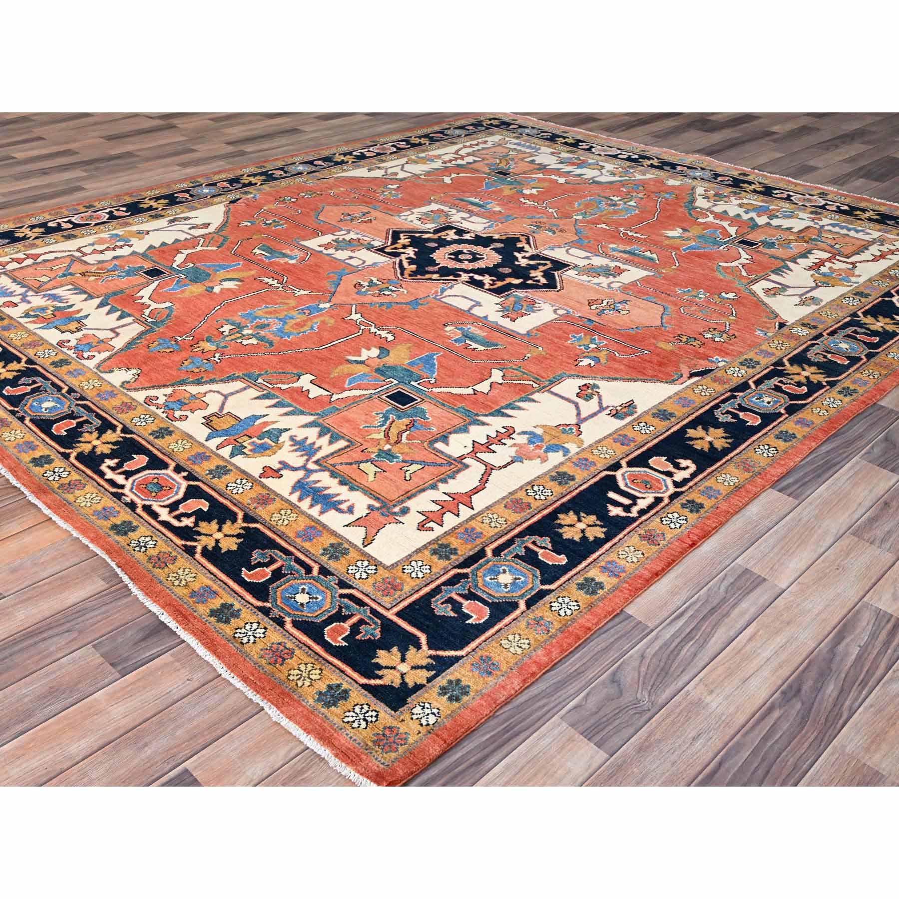 Heriz-Hand-Knotted-Rug-427295