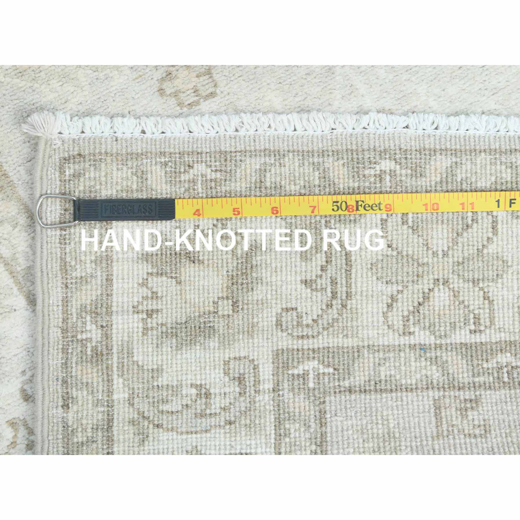 Oushak-And-Peshawar-Hand-Knotted-Rug-426075
