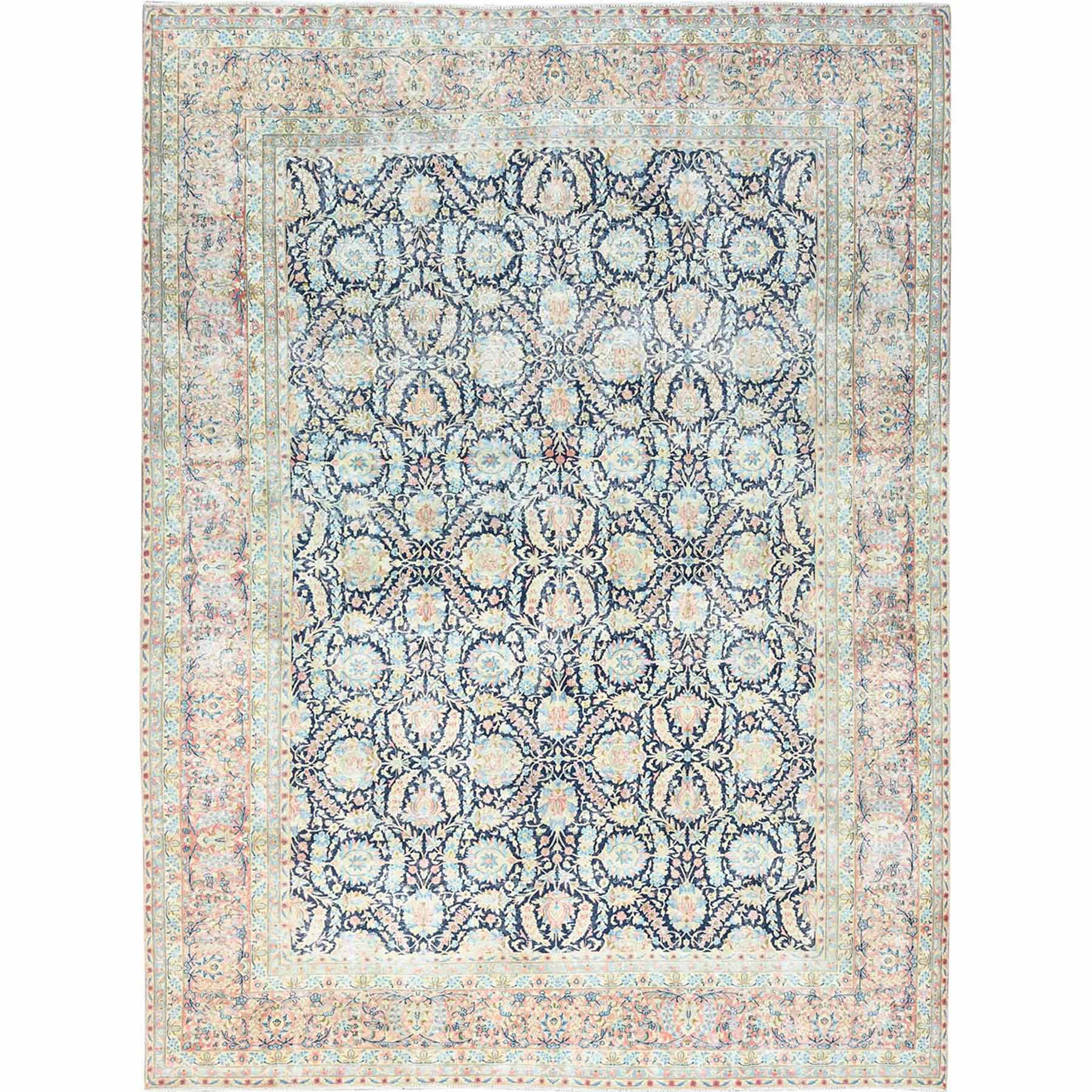 Overdyed-Vintage-Hand-Knotted-Rug-426360