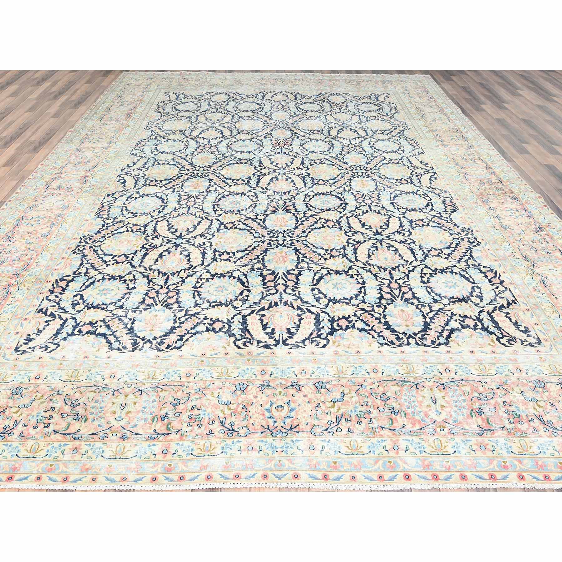Overdyed-Vintage-Hand-Knotted-Rug-426360