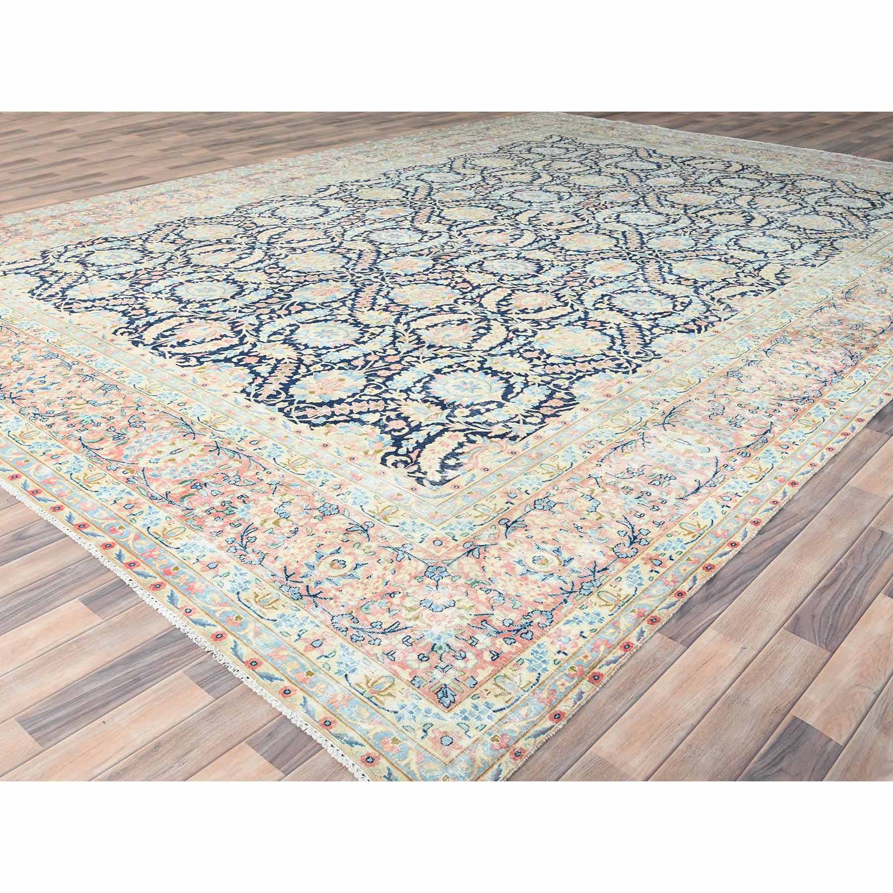 Overdyed-Vintage-Hand-Knotted-Rug-426360