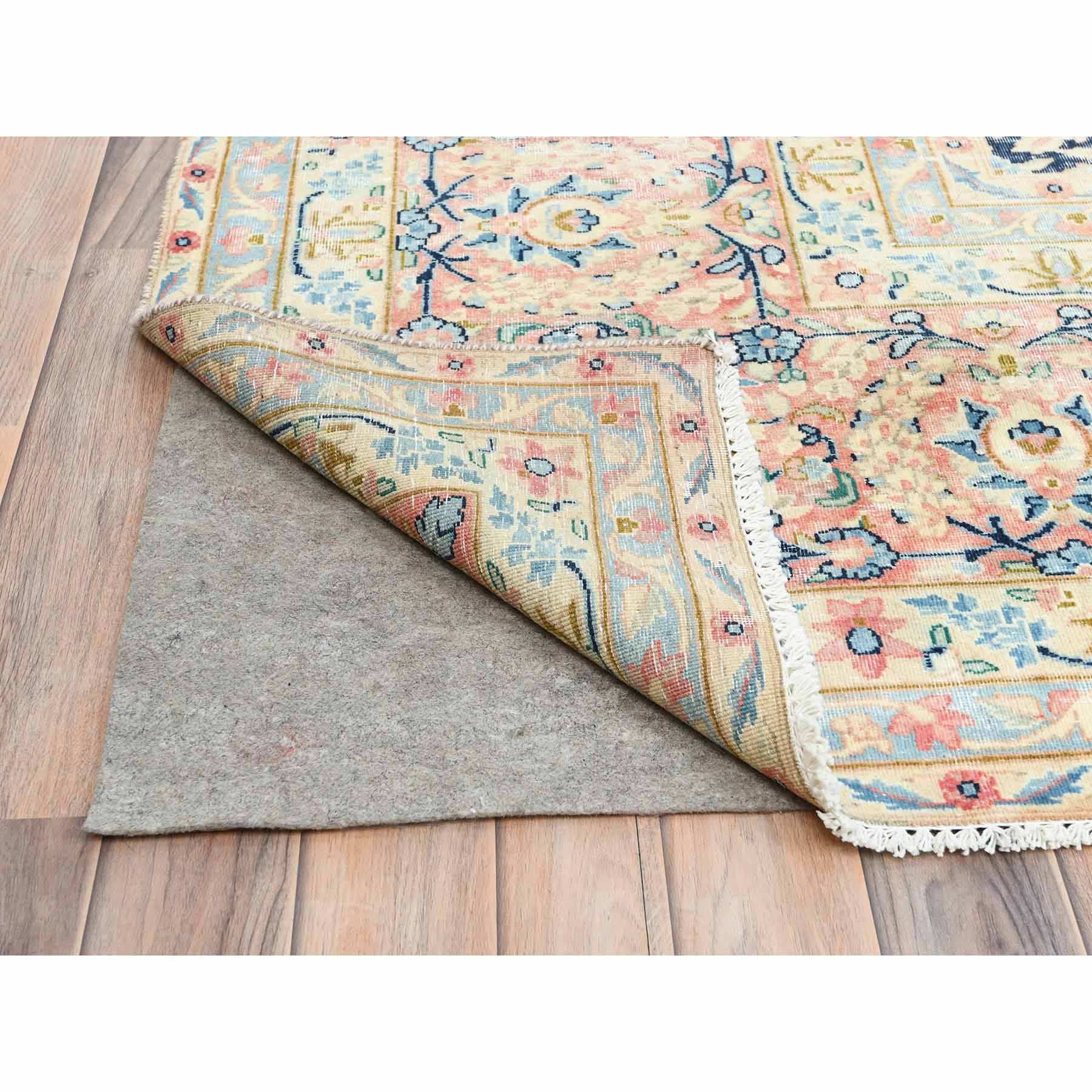 Overdyed-Vintage-Hand-Knotted-Rug-426360