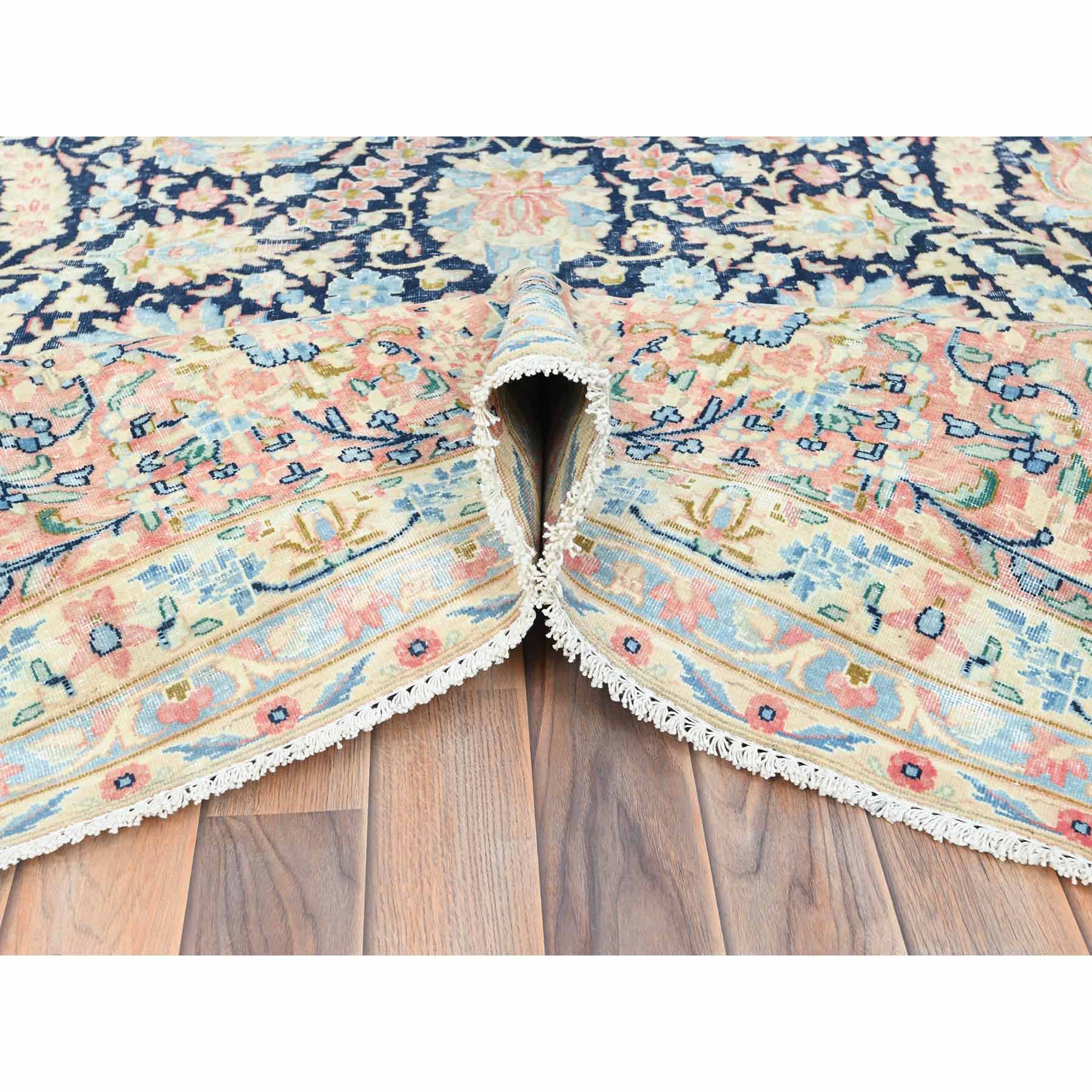 Overdyed-Vintage-Hand-Knotted-Rug-426360