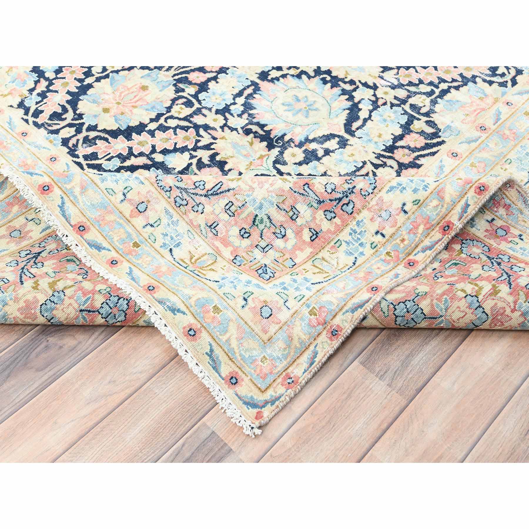 Overdyed-Vintage-Hand-Knotted-Rug-426360