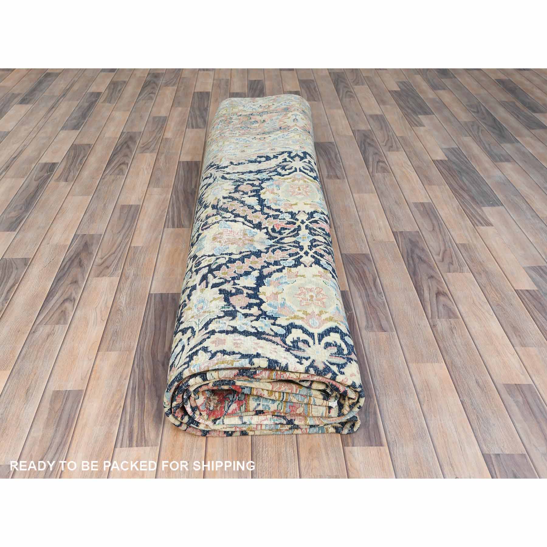 Overdyed-Vintage-Hand-Knotted-Rug-426360