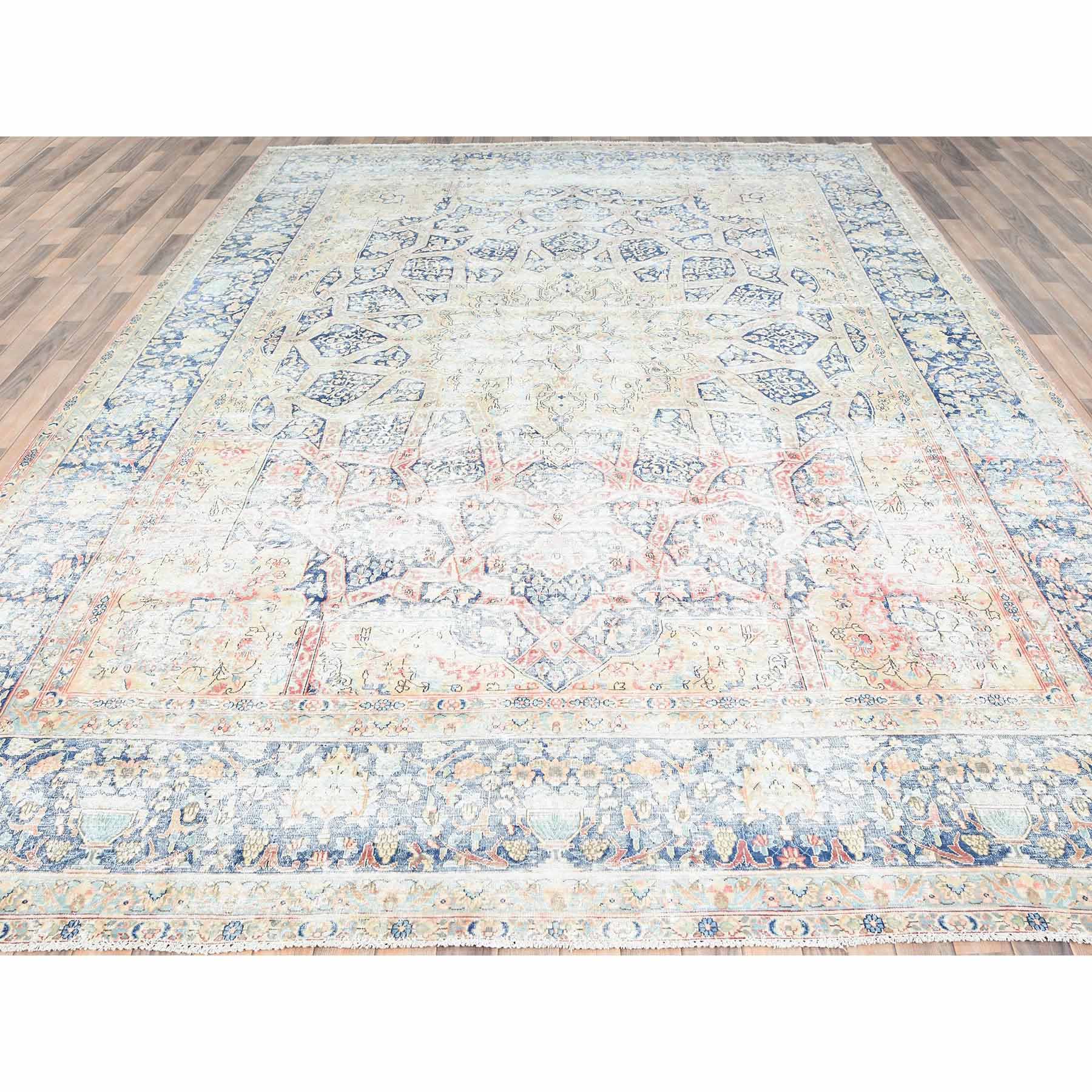 Overdyed-Vintage-Hand-Knotted-Rug-426365