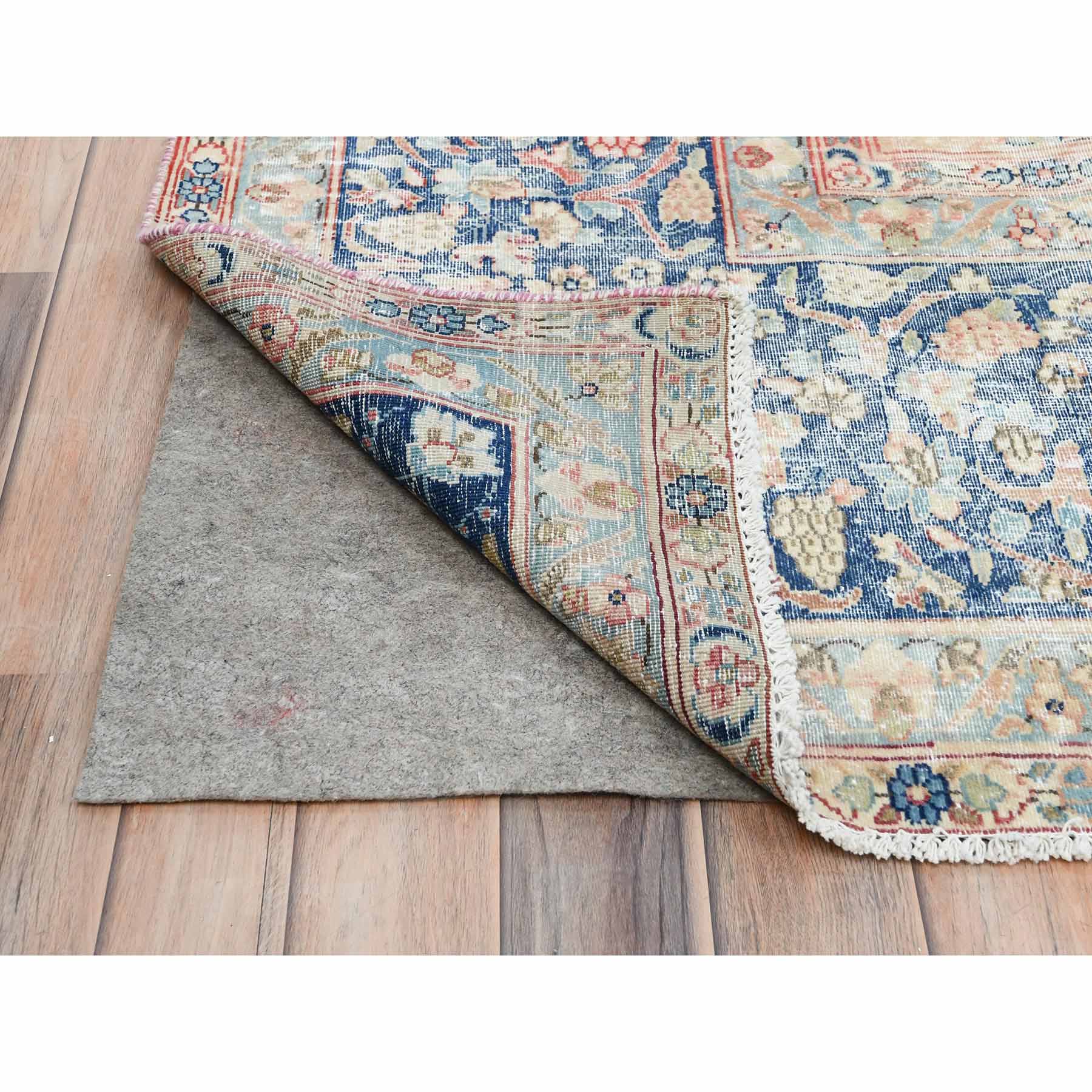 Overdyed-Vintage-Hand-Knotted-Rug-426365