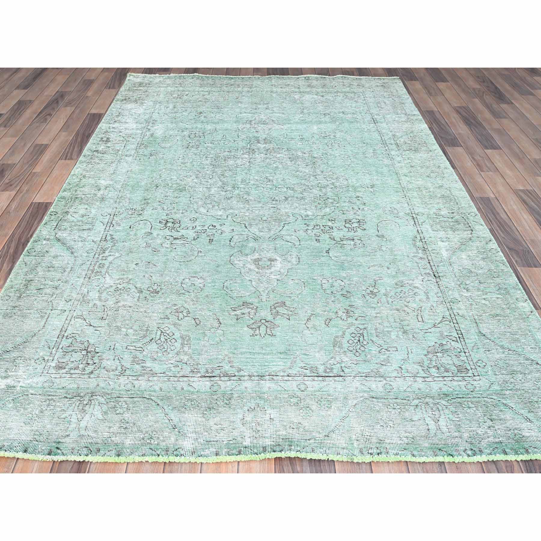 Overdyed-Vintage-Hand-Knotted-Rug-426990