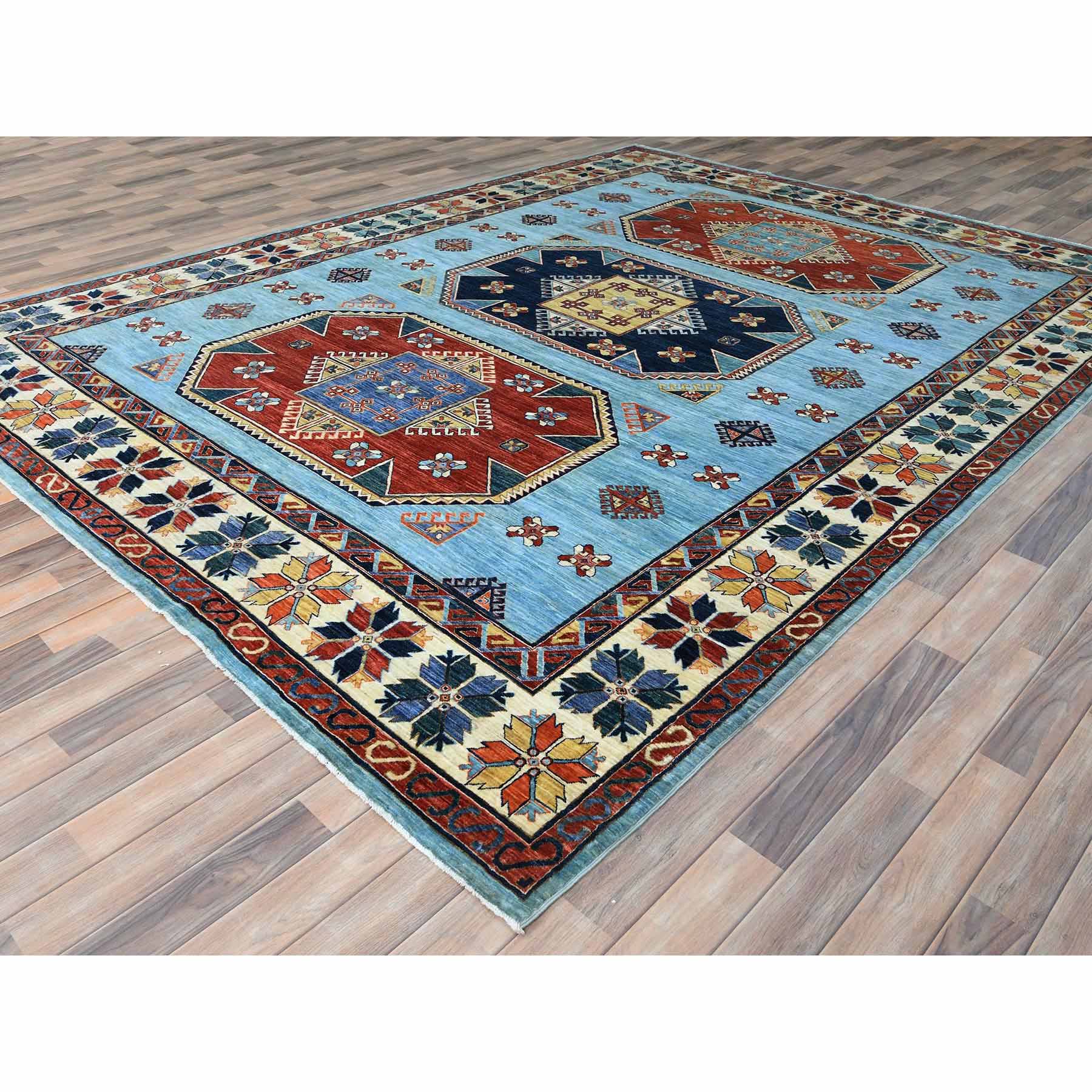 Tribal-Geometric-Hand-Knotted-Rug-425170