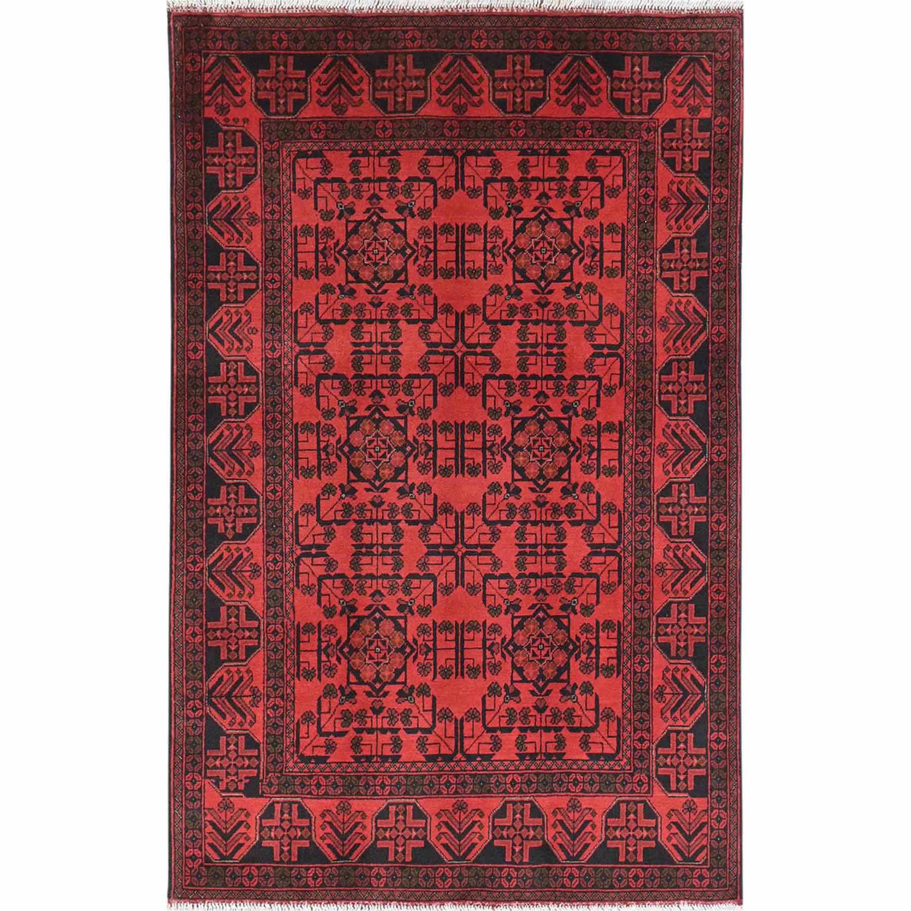 Tribal-Geometric-Hand-Knotted-Rug-425540