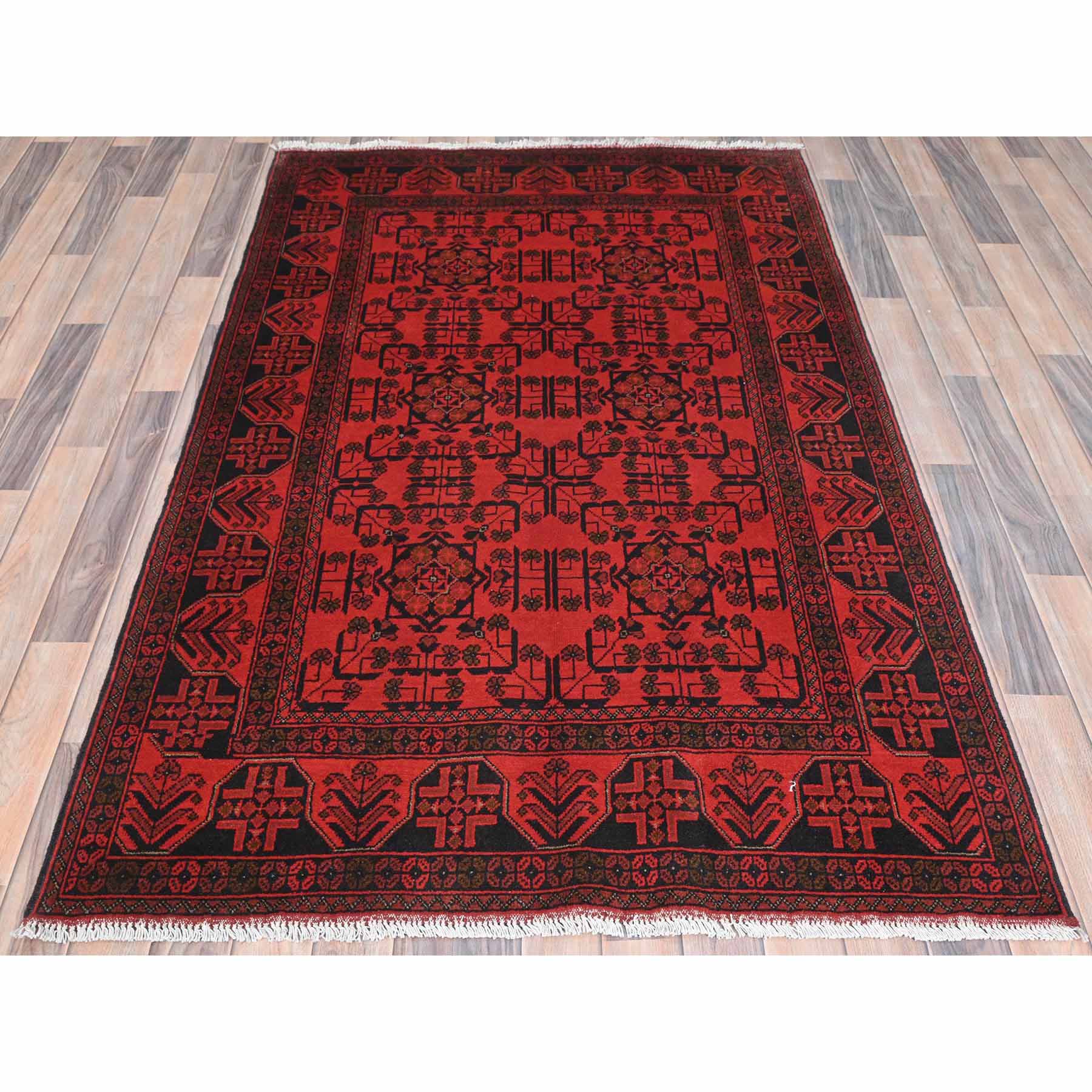 Tribal-Geometric-Hand-Knotted-Rug-425540