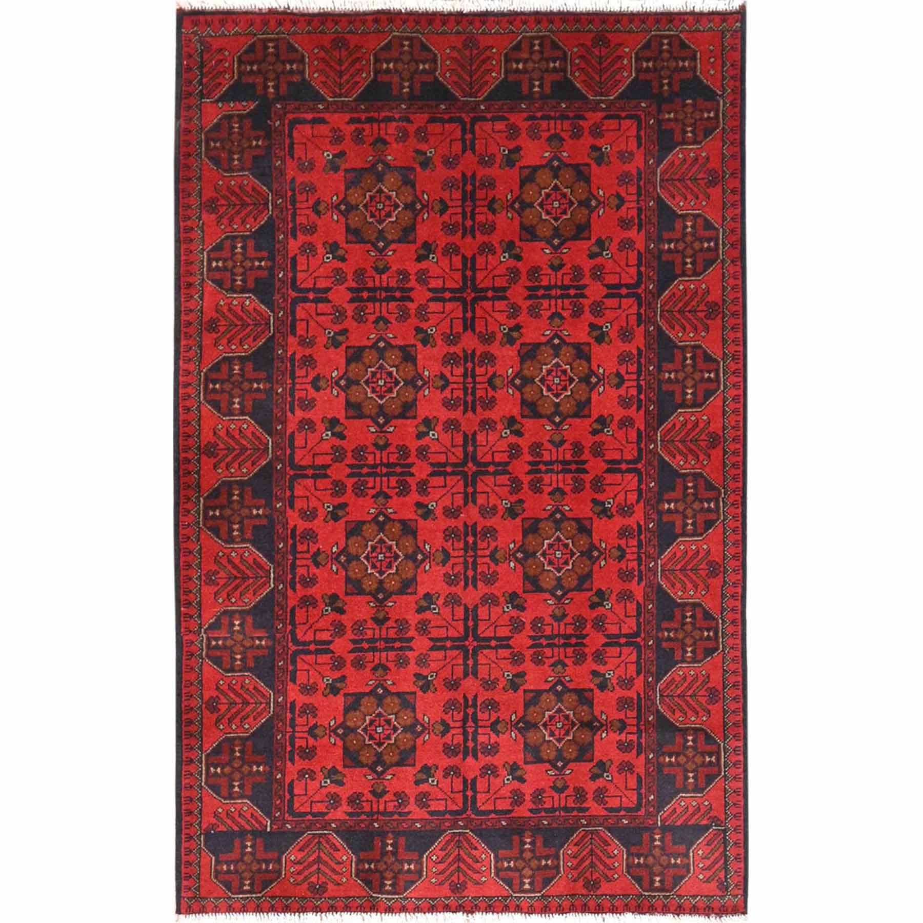 Tribal-Geometric-Hand-Knotted-Rug-425550