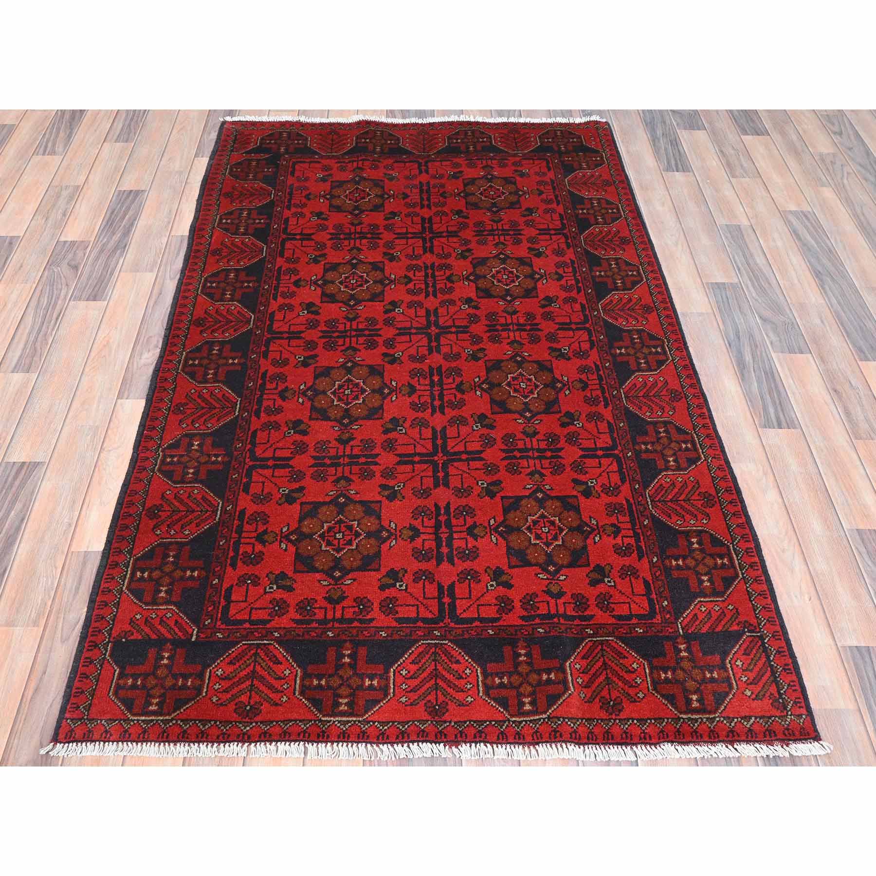Tribal-Geometric-Hand-Knotted-Rug-425550