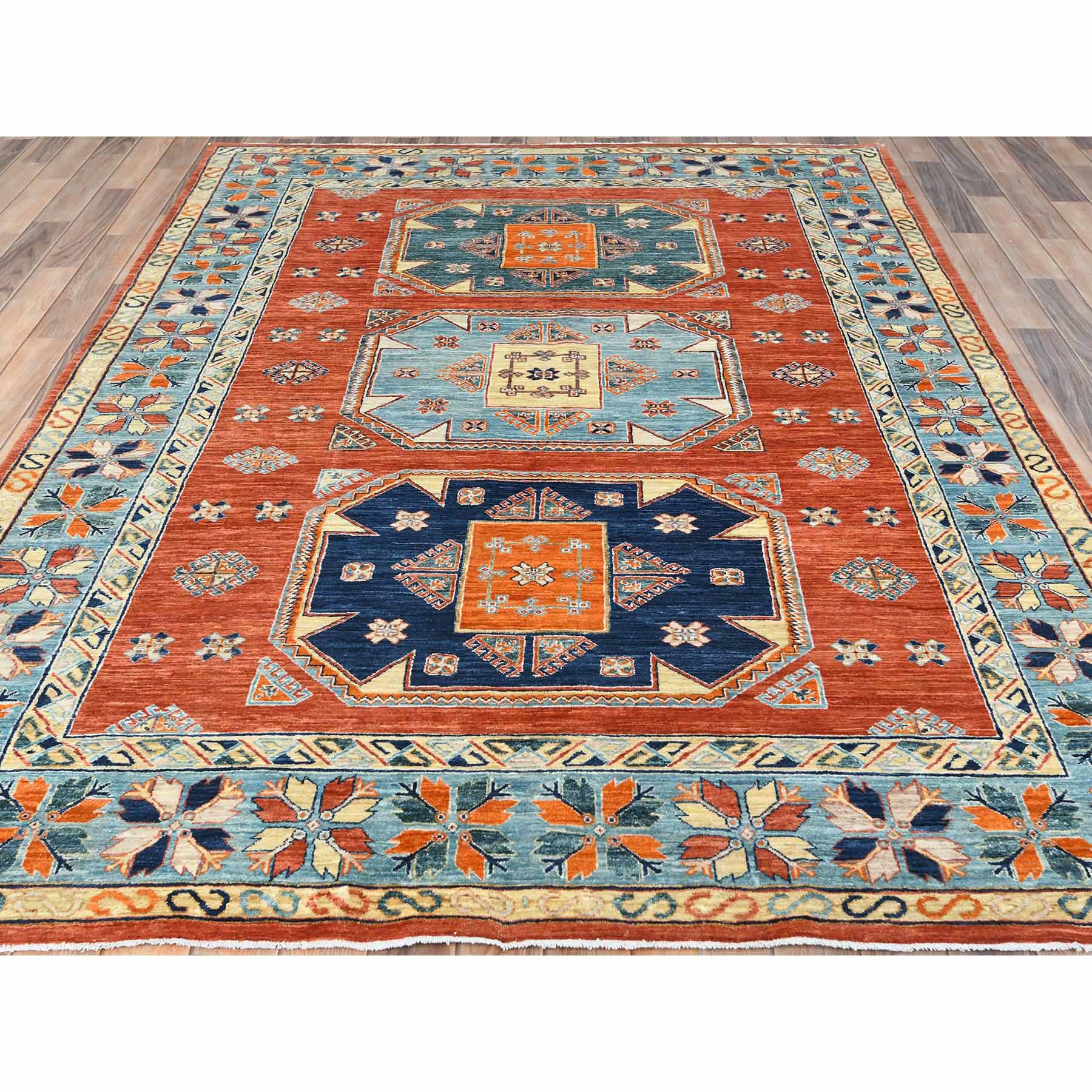 Tribal-Geometric-Hand-Knotted-Rug-426505