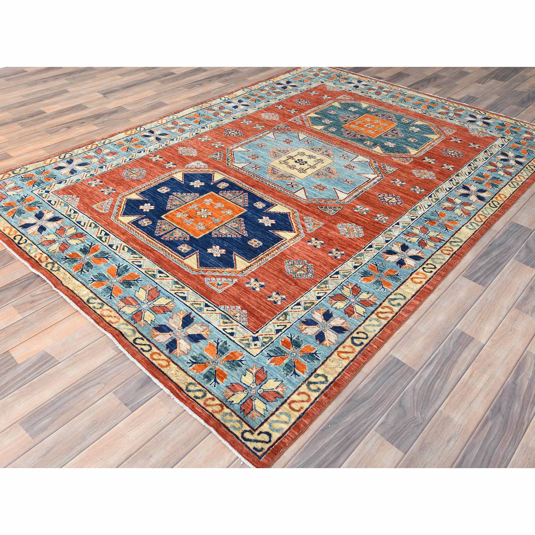 Tribal-Geometric-Hand-Knotted-Rug-426505