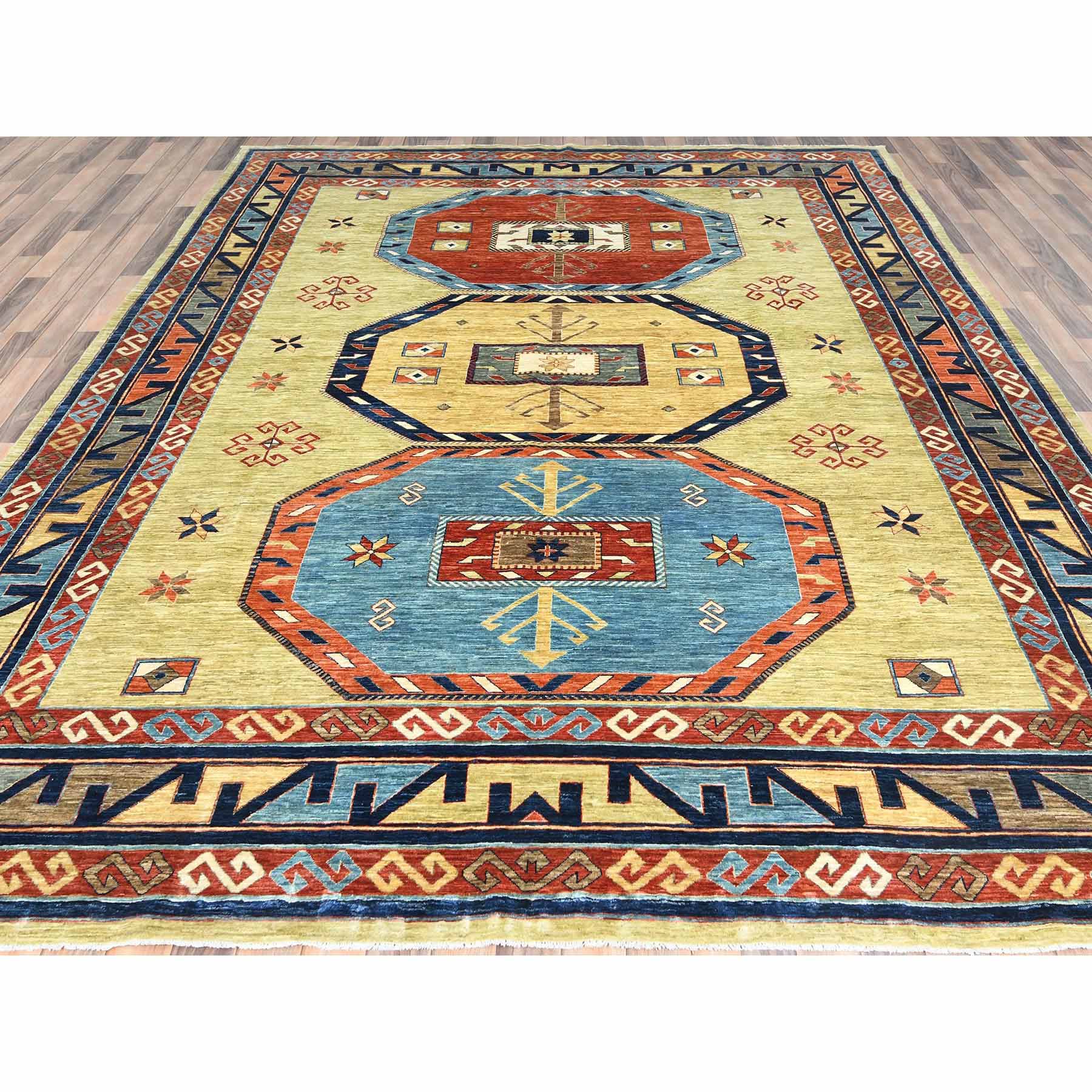 Tribal-Geometric-Hand-Knotted-Rug-426545