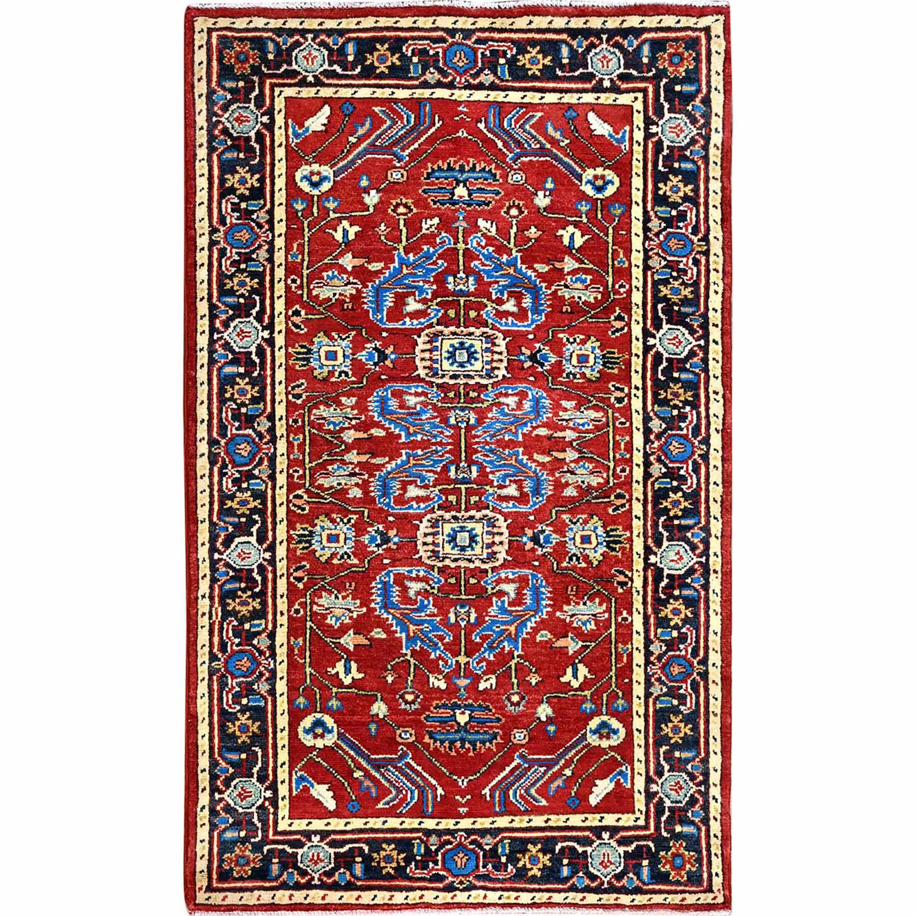 Heriz-Hand-Knotted-Rug-427555