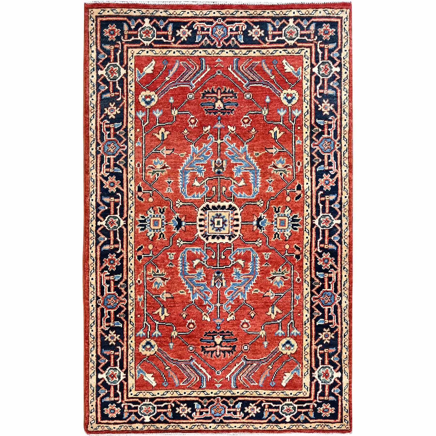 3'4 x 3'4 Oriental Super Kazak Square Rug 