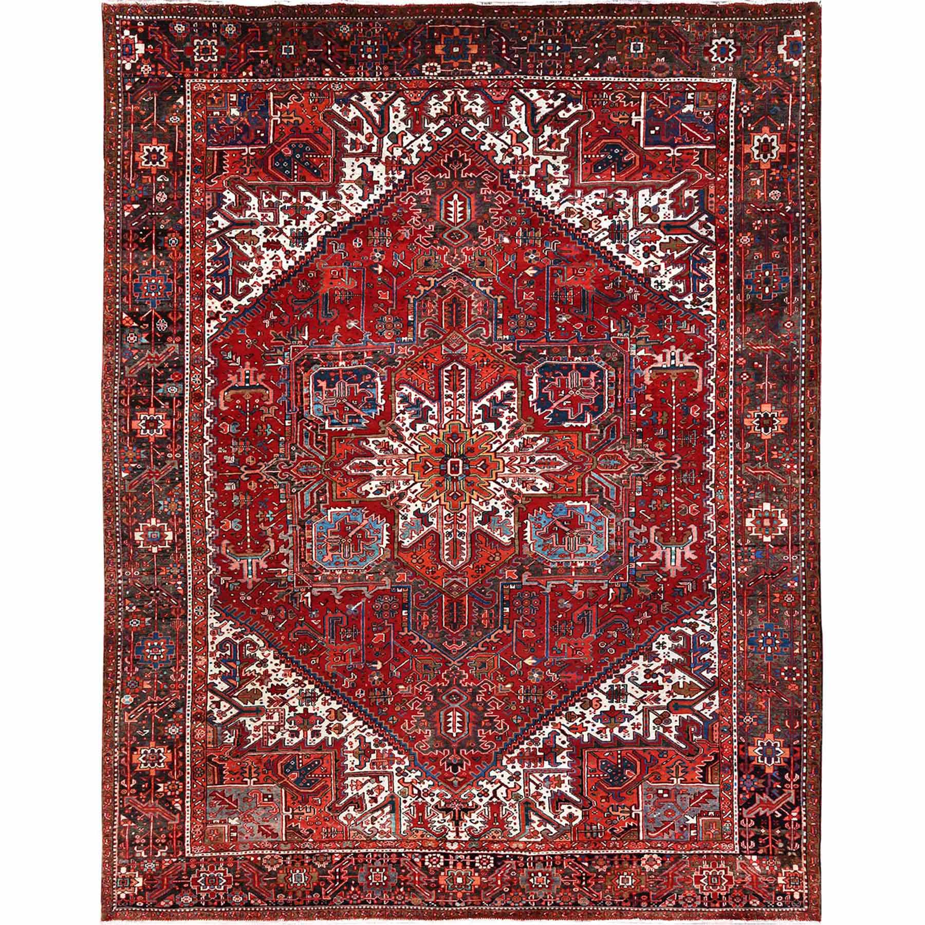 Heriz-Hand-Knotted-Rug-427810