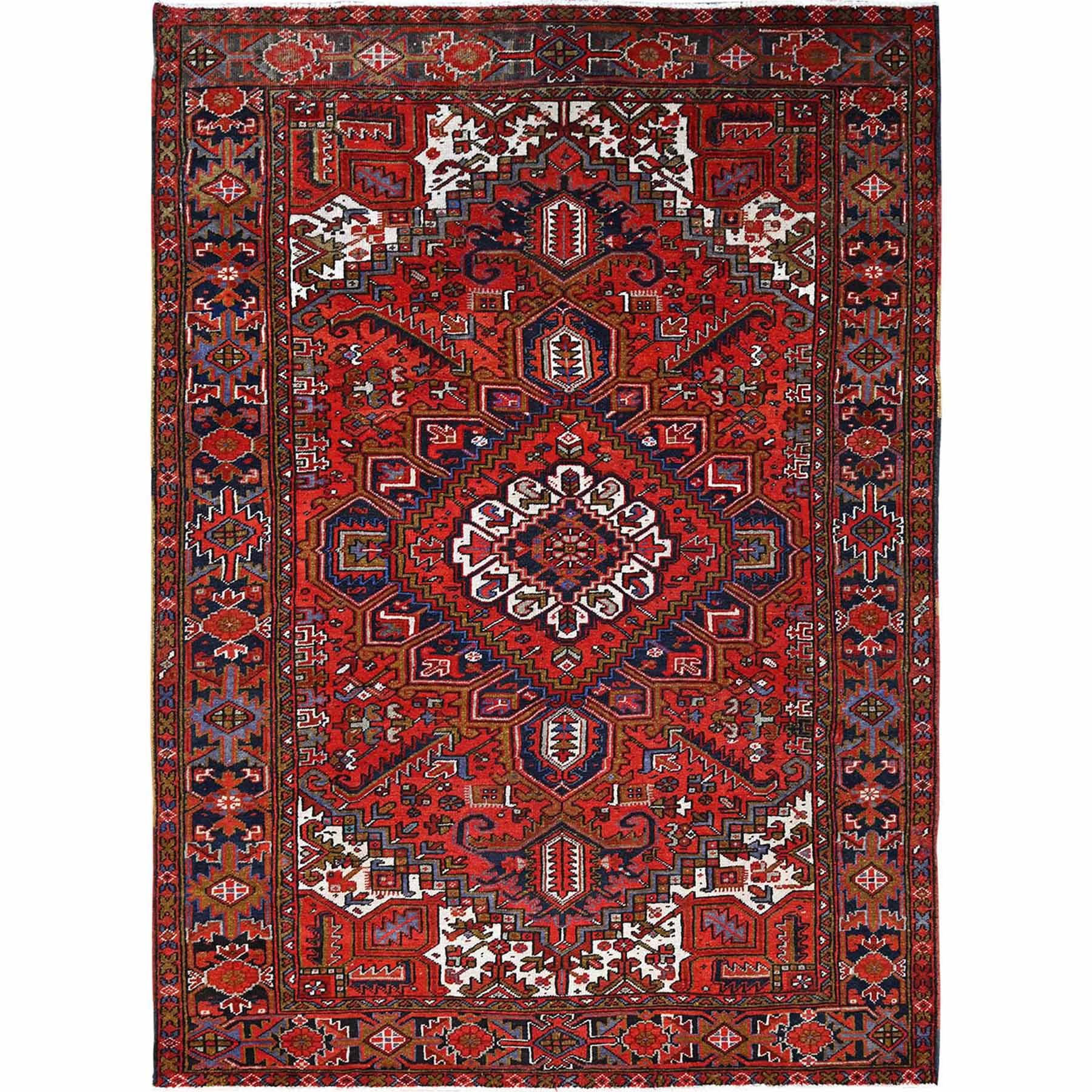 Heriz-Hand-Knotted-Rug-427885