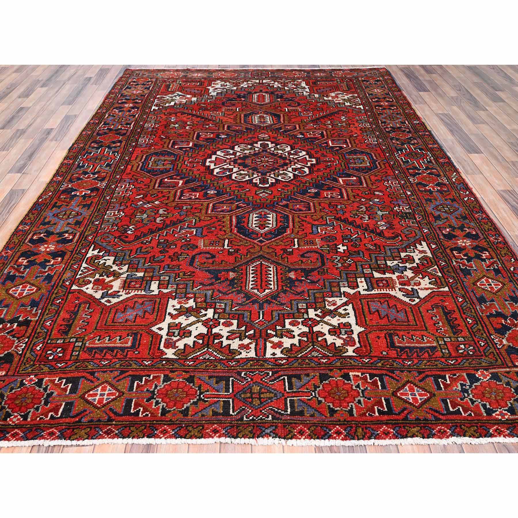 Heriz-Hand-Knotted-Rug-427885