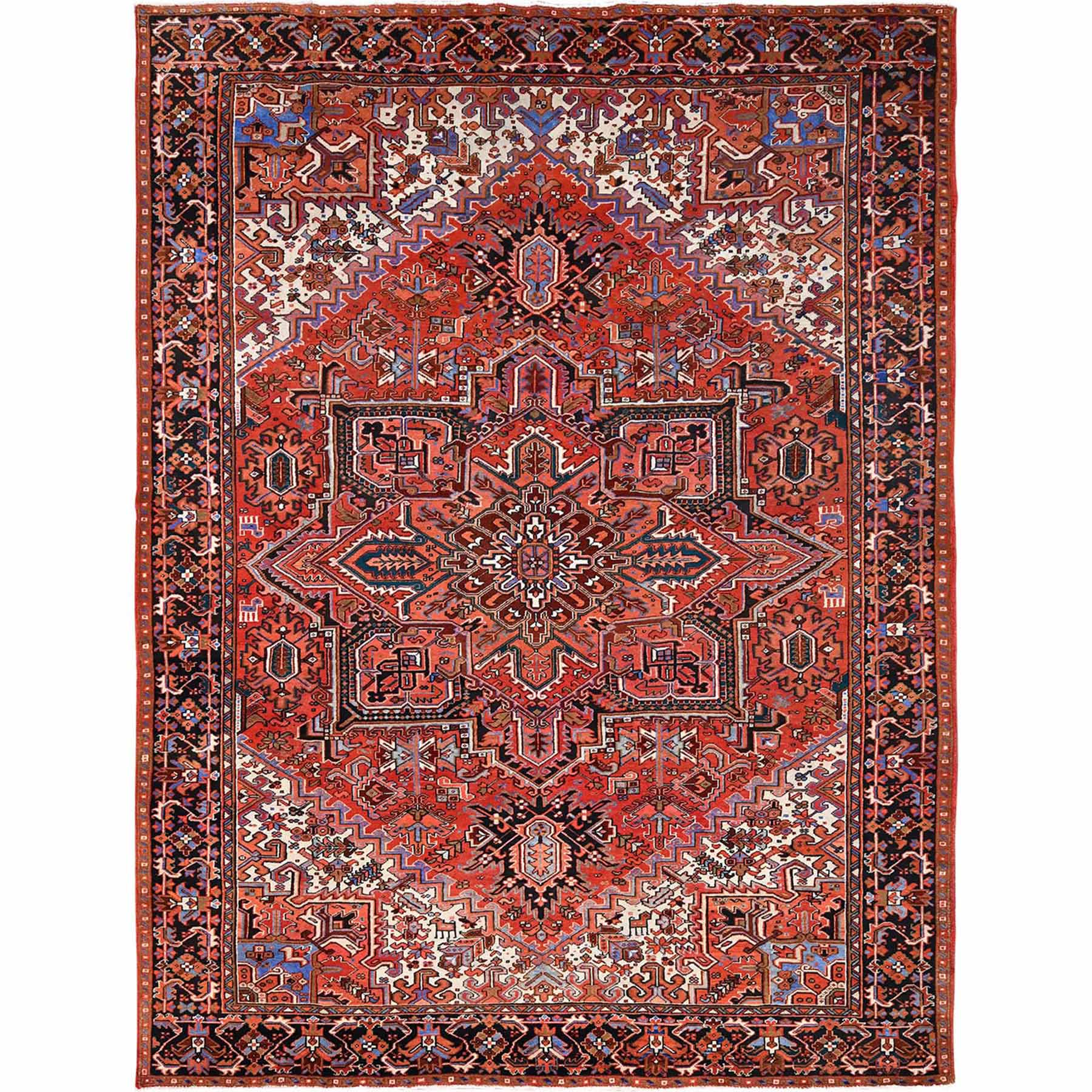 Heriz-Hand-Knotted-Rug-427945