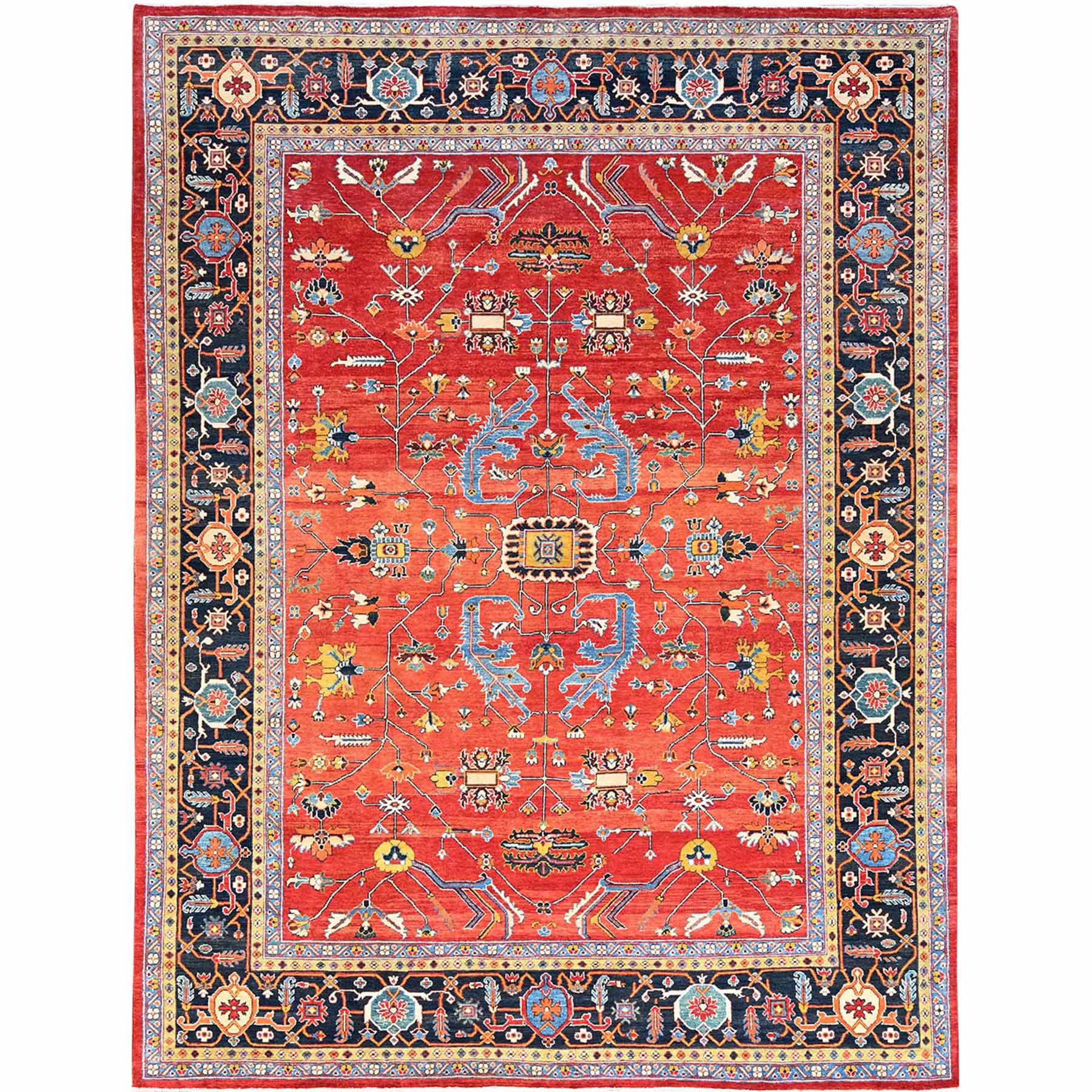 Heriz-Hand-Knotted-Rug-428020