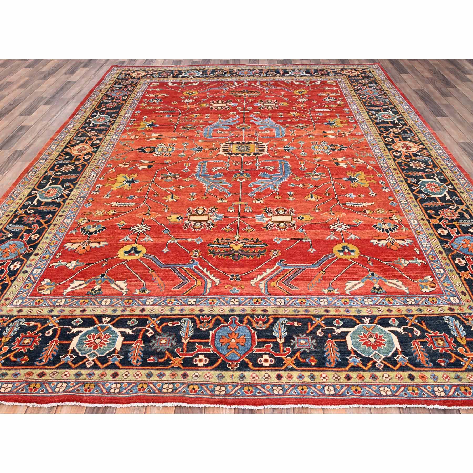 Heriz-Hand-Knotted-Rug-428020