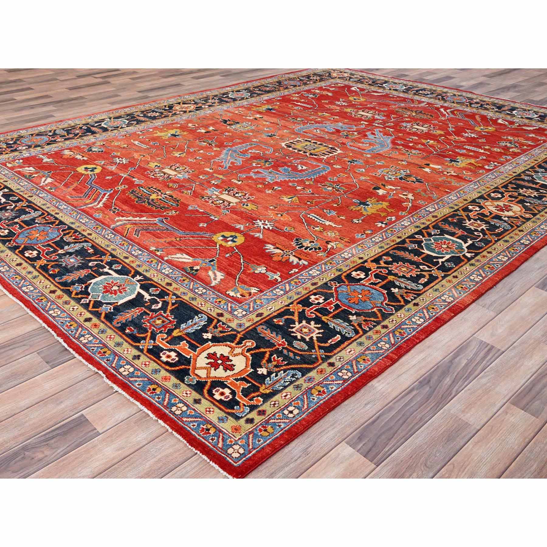 Heriz-Hand-Knotted-Rug-428020