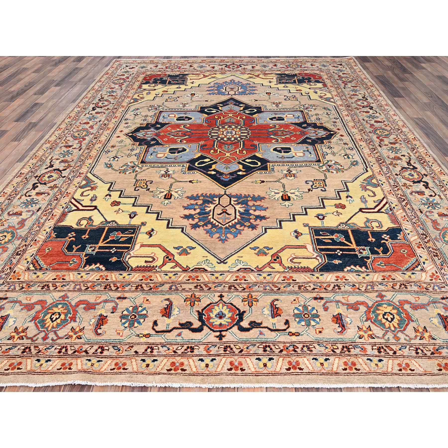 Heriz-Hand-Knotted-Rug-428030