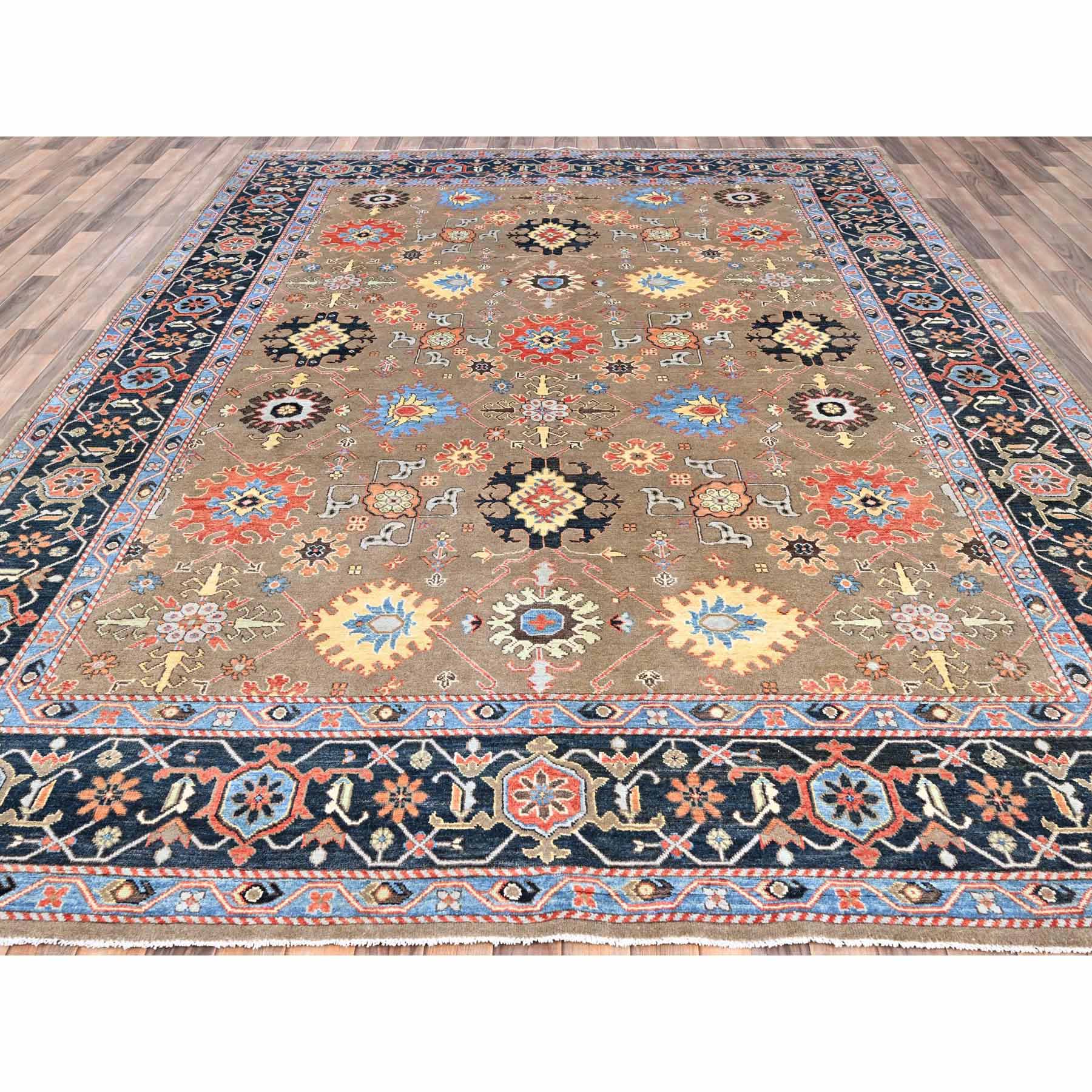 Heriz-Hand-Knotted-Rug-428170
