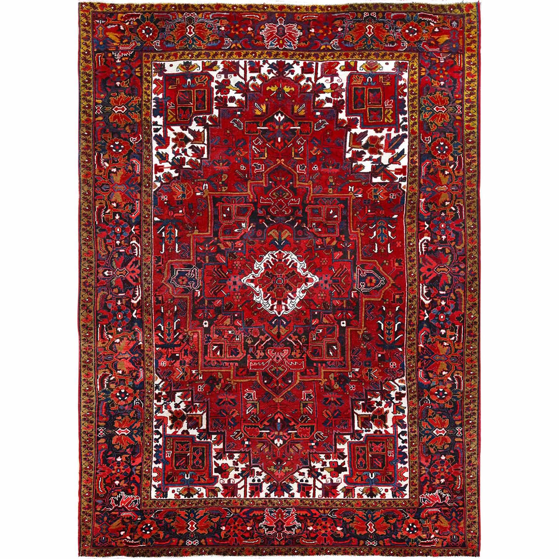 Heriz-Hand-Knotted-Rug-428315