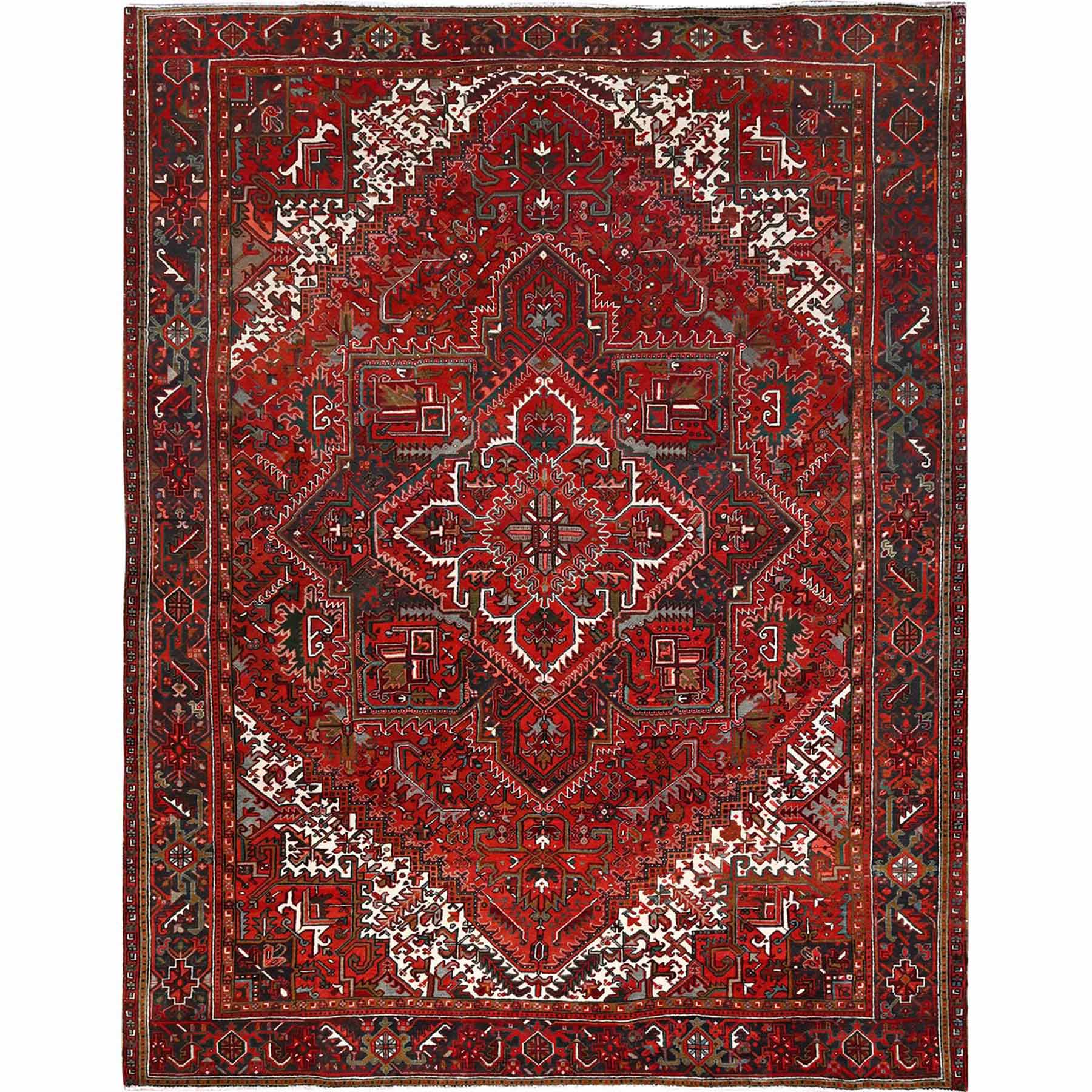 Heriz-Hand-Knotted-Rug-428345