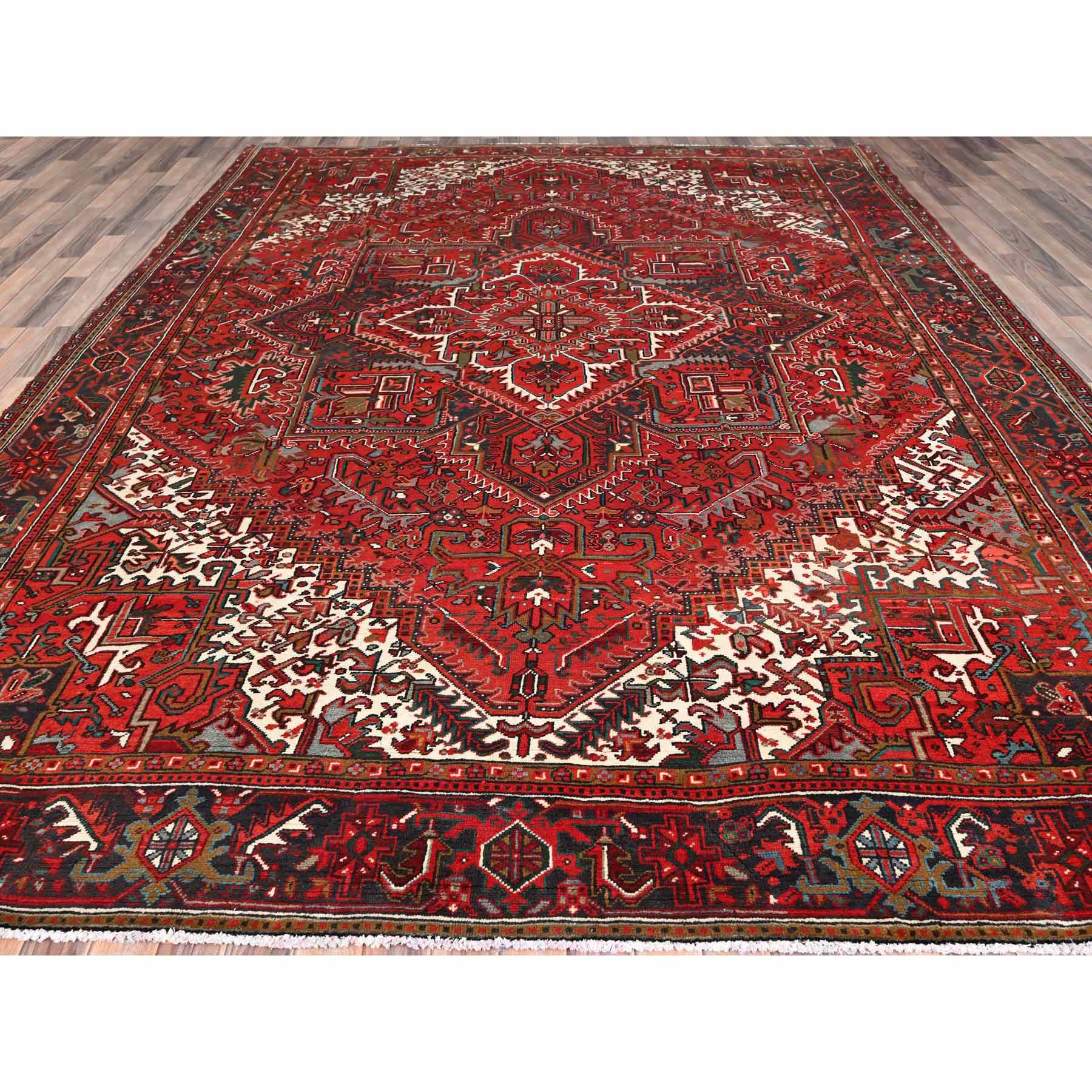 Heriz-Hand-Knotted-Rug-428345