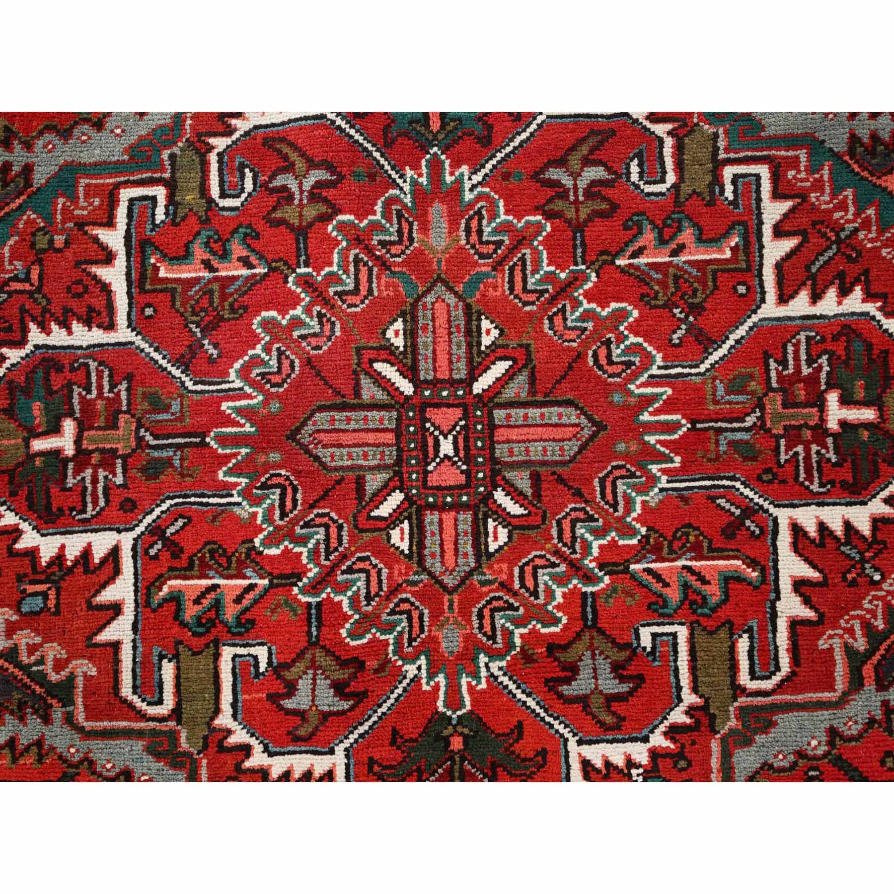 Heriz-Hand-Knotted-Rug-428345