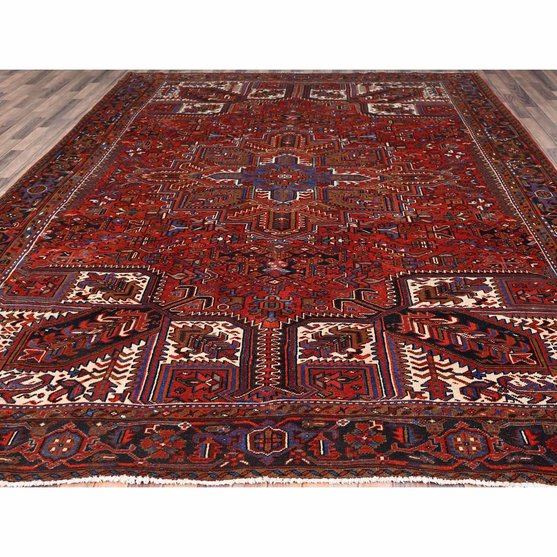 Heriz-Hand-Knotted-Rug-428365