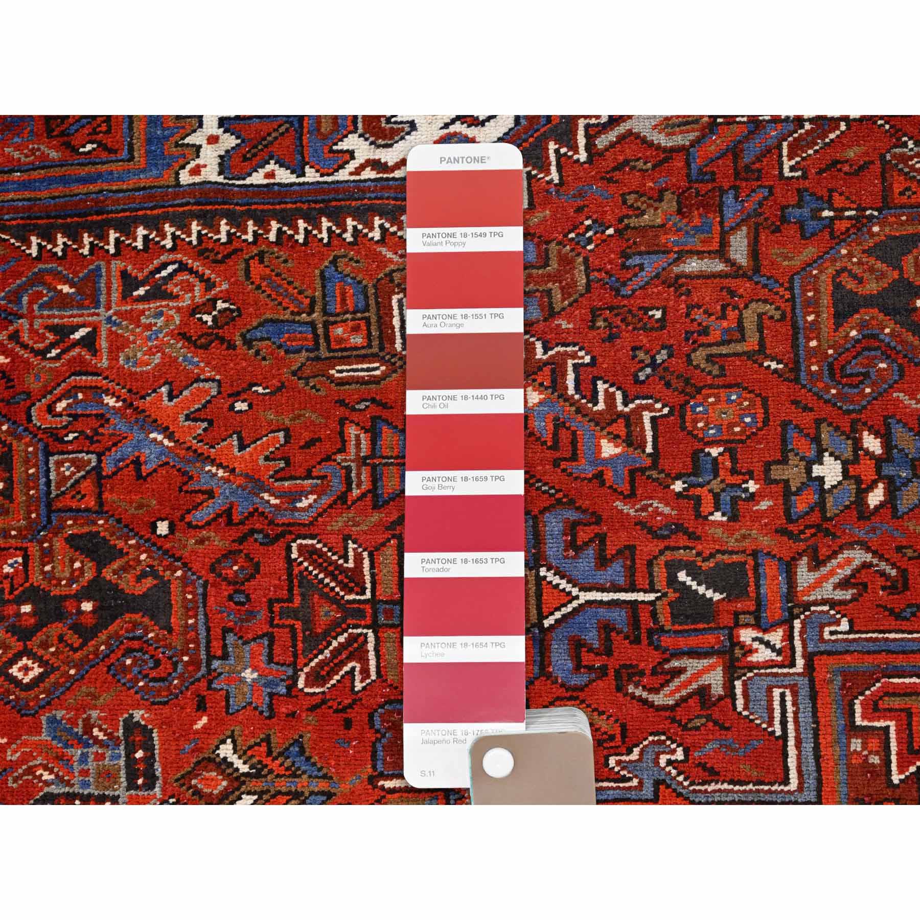 Heriz-Hand-Knotted-Rug-428365