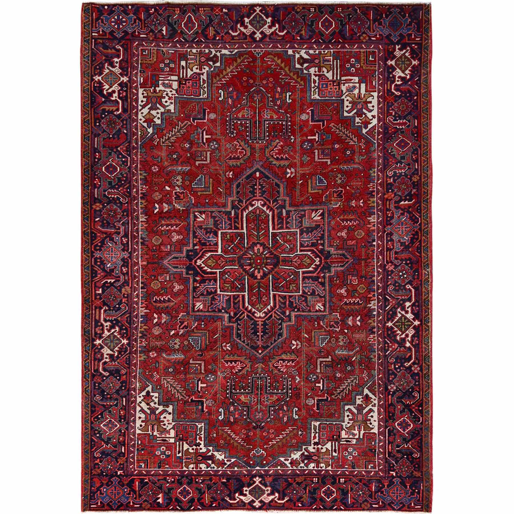 Heriz-Hand-Knotted-Rug-429455