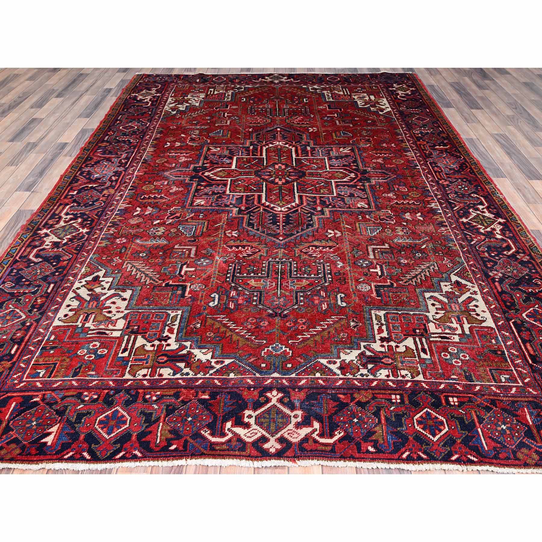 Heriz-Hand-Knotted-Rug-429455