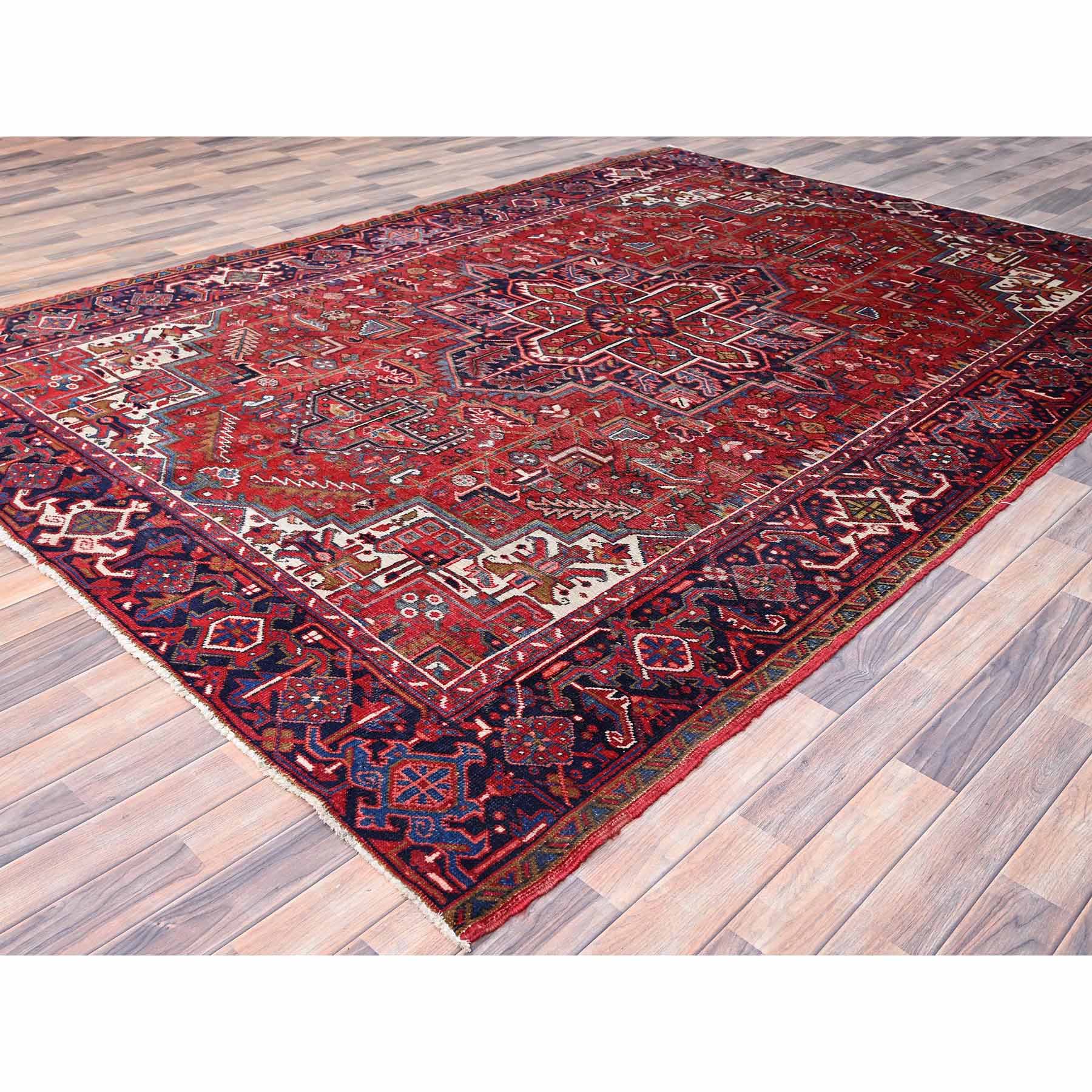 Heriz-Hand-Knotted-Rug-429455