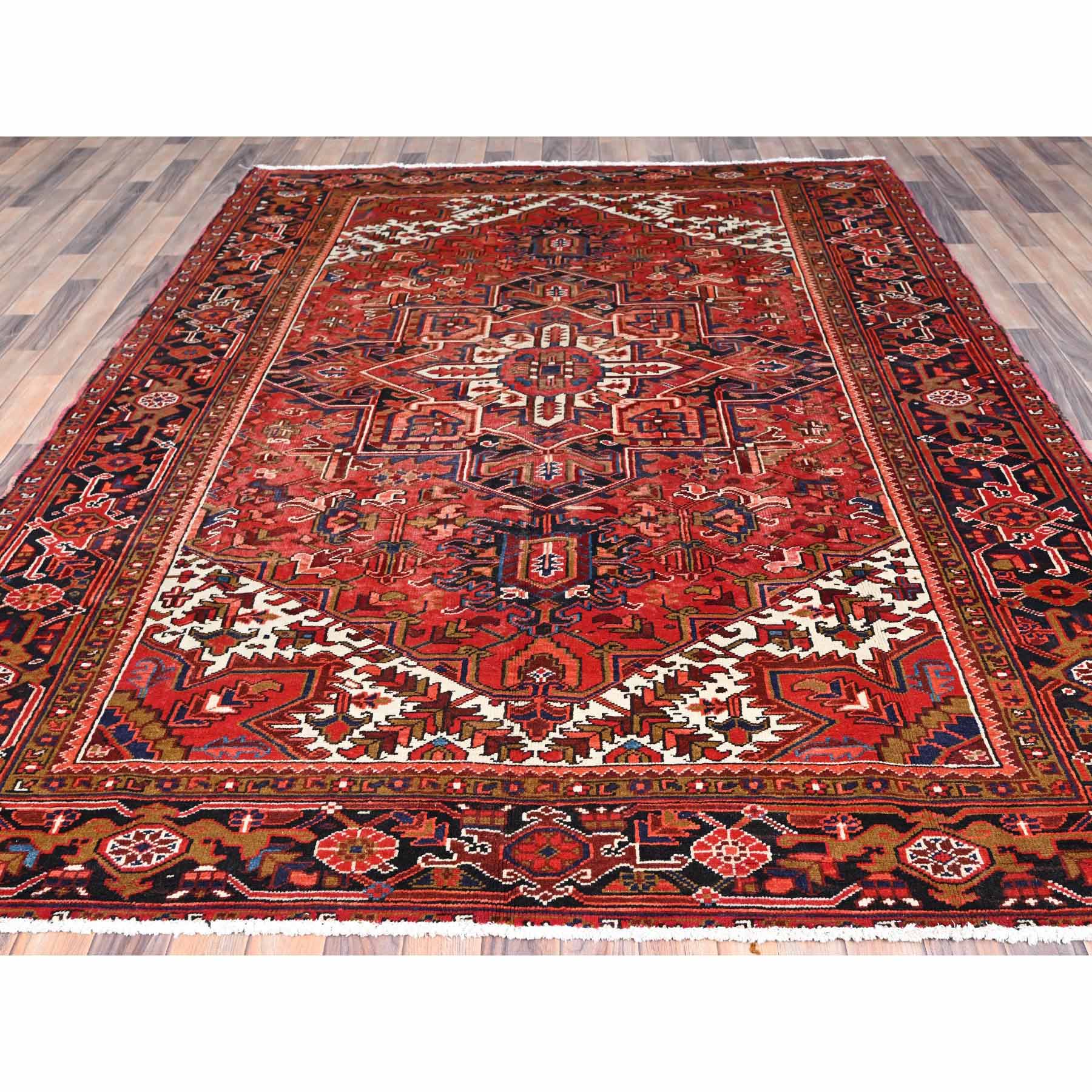 Heriz-Hand-Knotted-Rug-429505