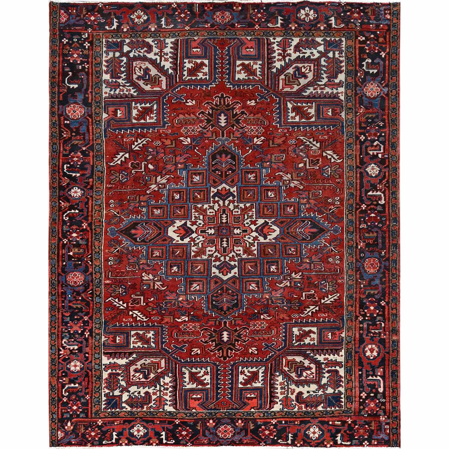 Heriz-Hand-Knotted-Rug-429535