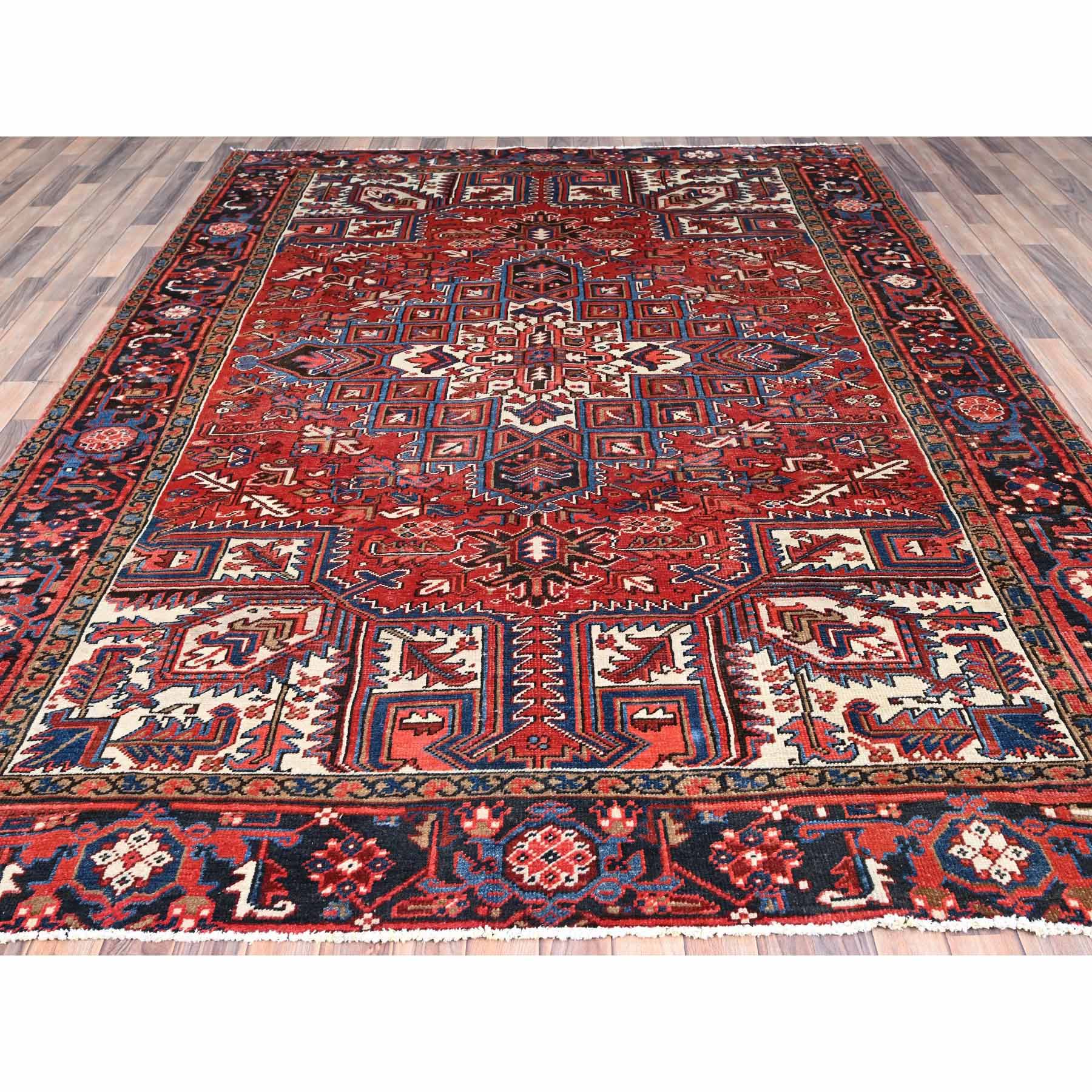 Heriz-Hand-Knotted-Rug-429535