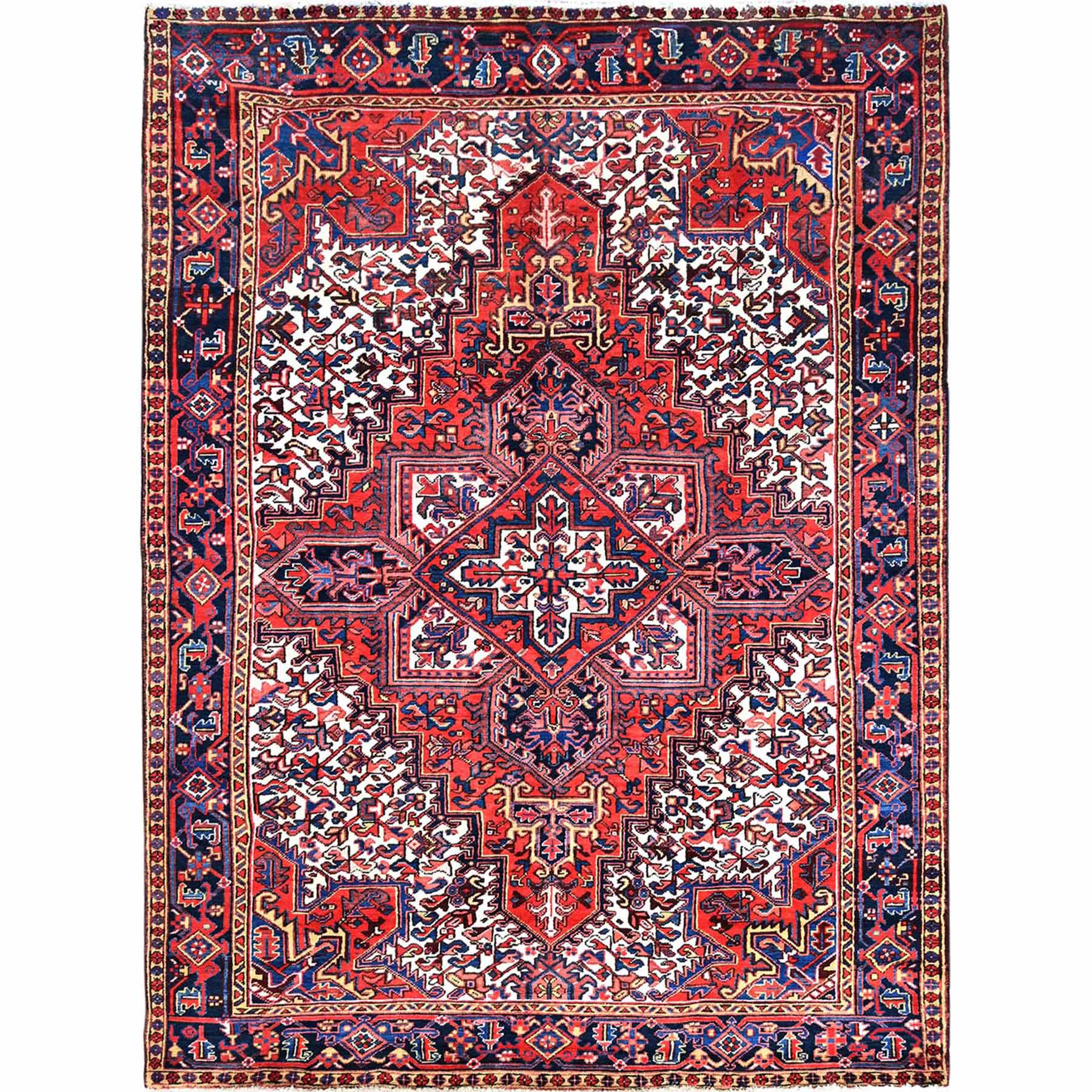 Heriz-Hand-Knotted-Rug-429570