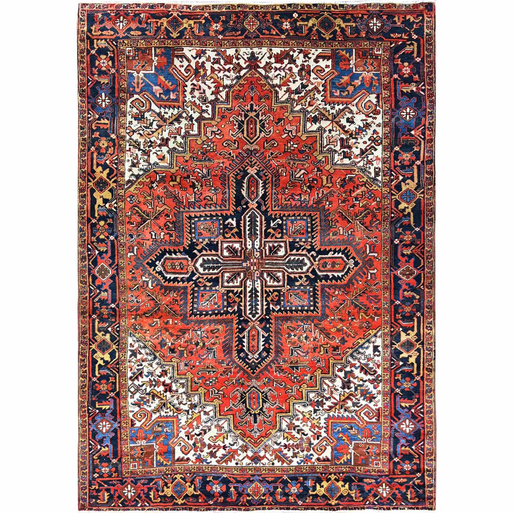 Heriz-Hand-Knotted-Rug-429585