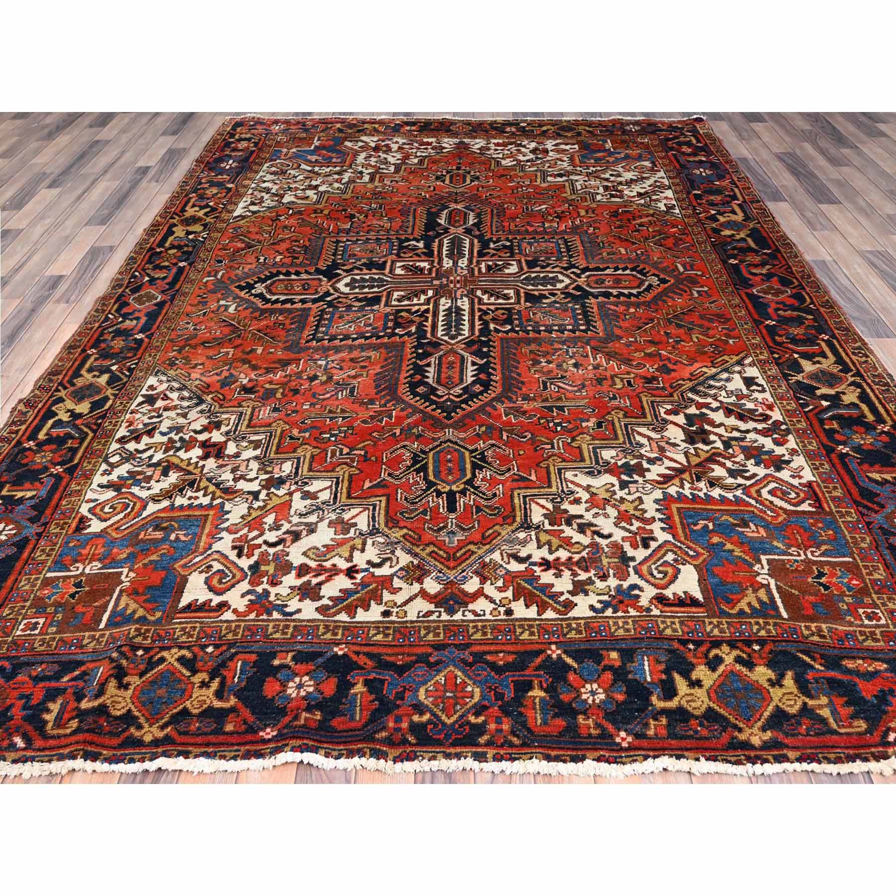 Heriz-Hand-Knotted-Rug-429585