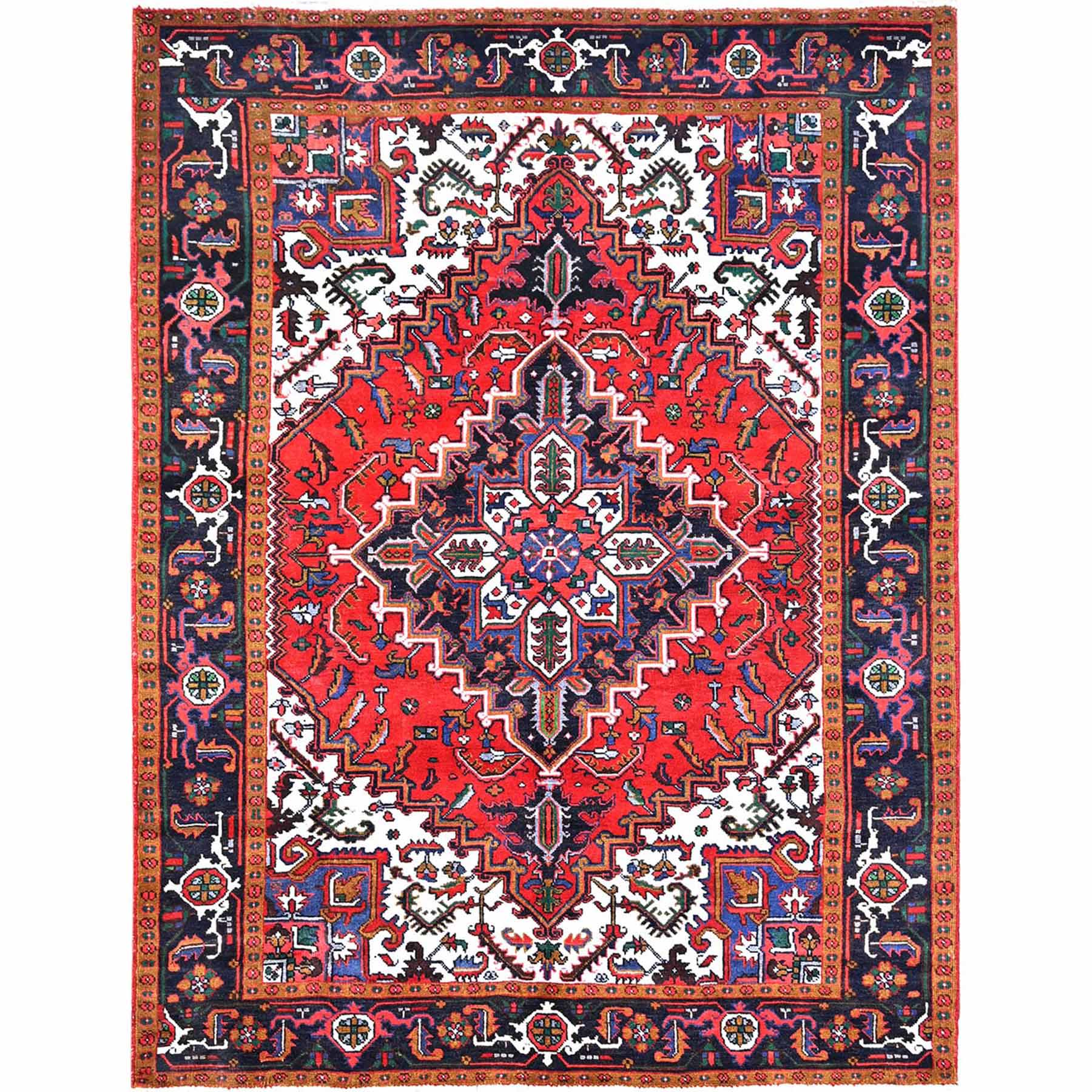 Heriz-Hand-Knotted-Rug-429595
