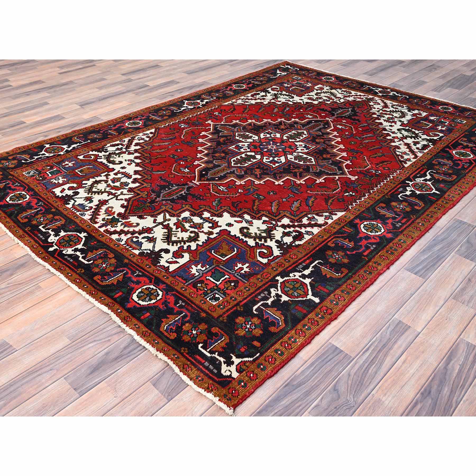 Heriz-Hand-Knotted-Rug-429595